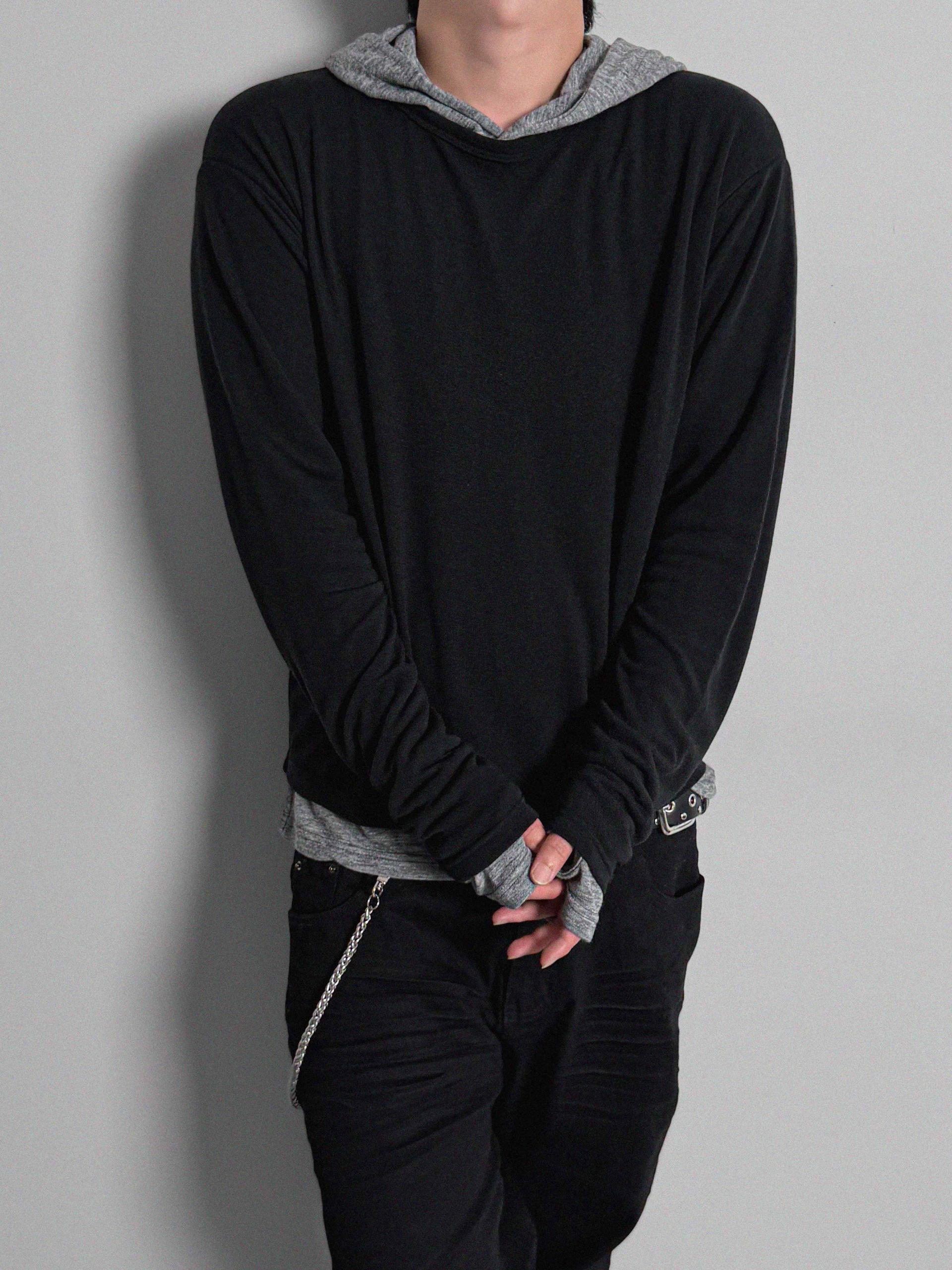 Index layered warmer hood t