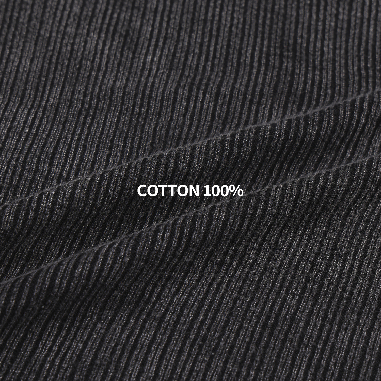 Garments ribbed collar muscle half T