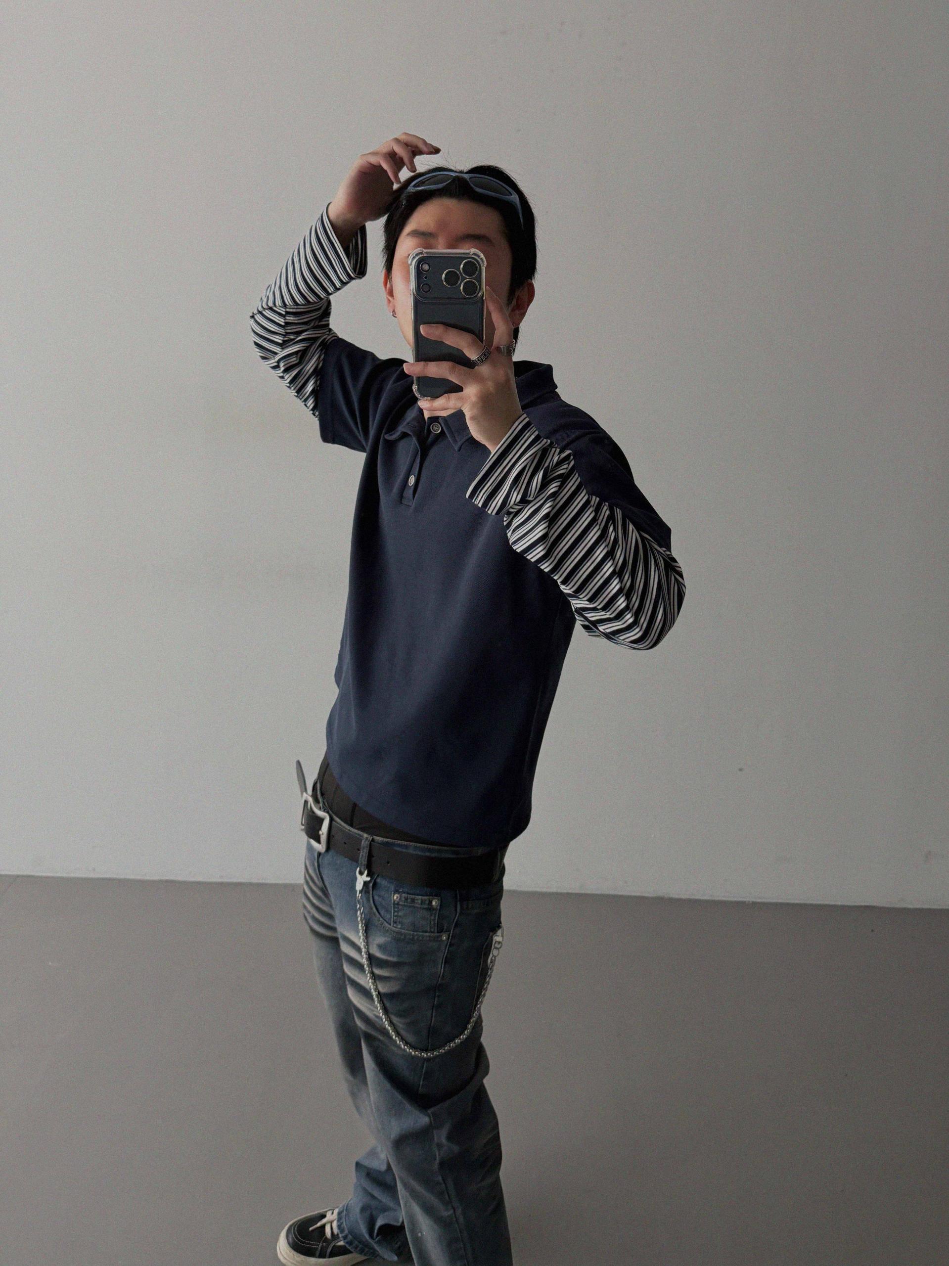 Shadow layered crop PK t
