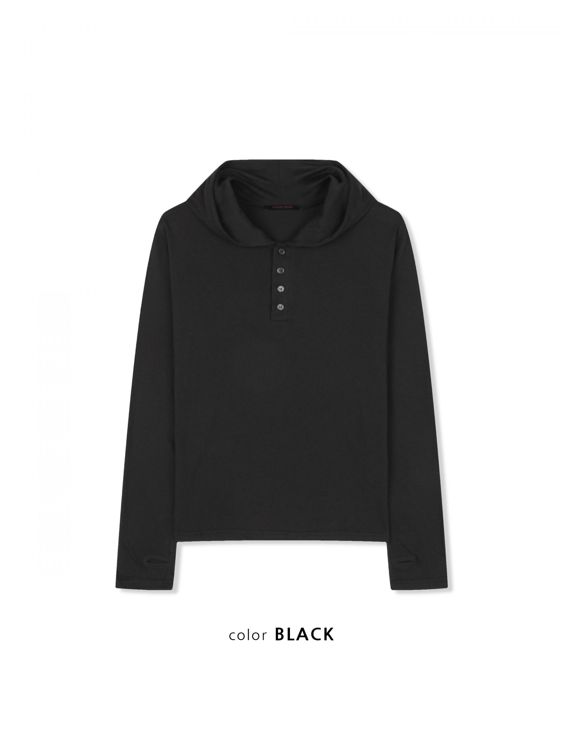 After henry neck warmer hoodie t