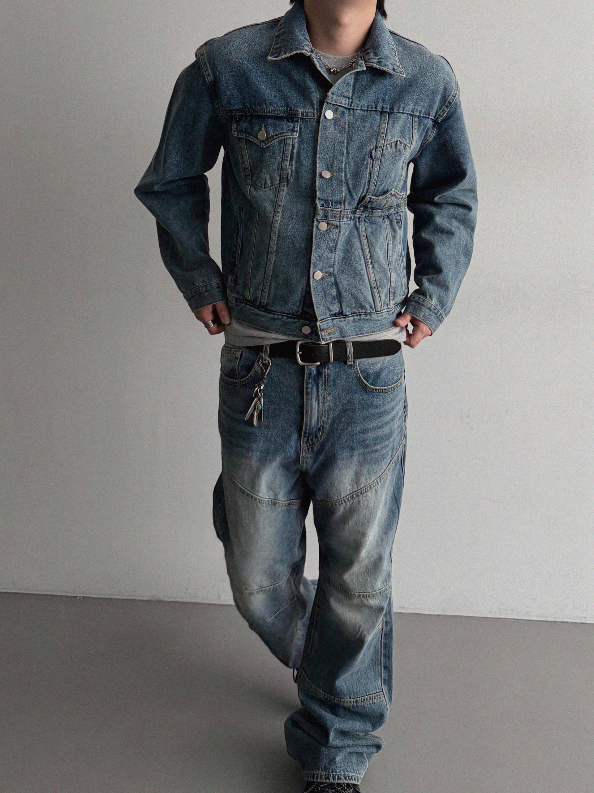 Mabel reverse crop denim jacket