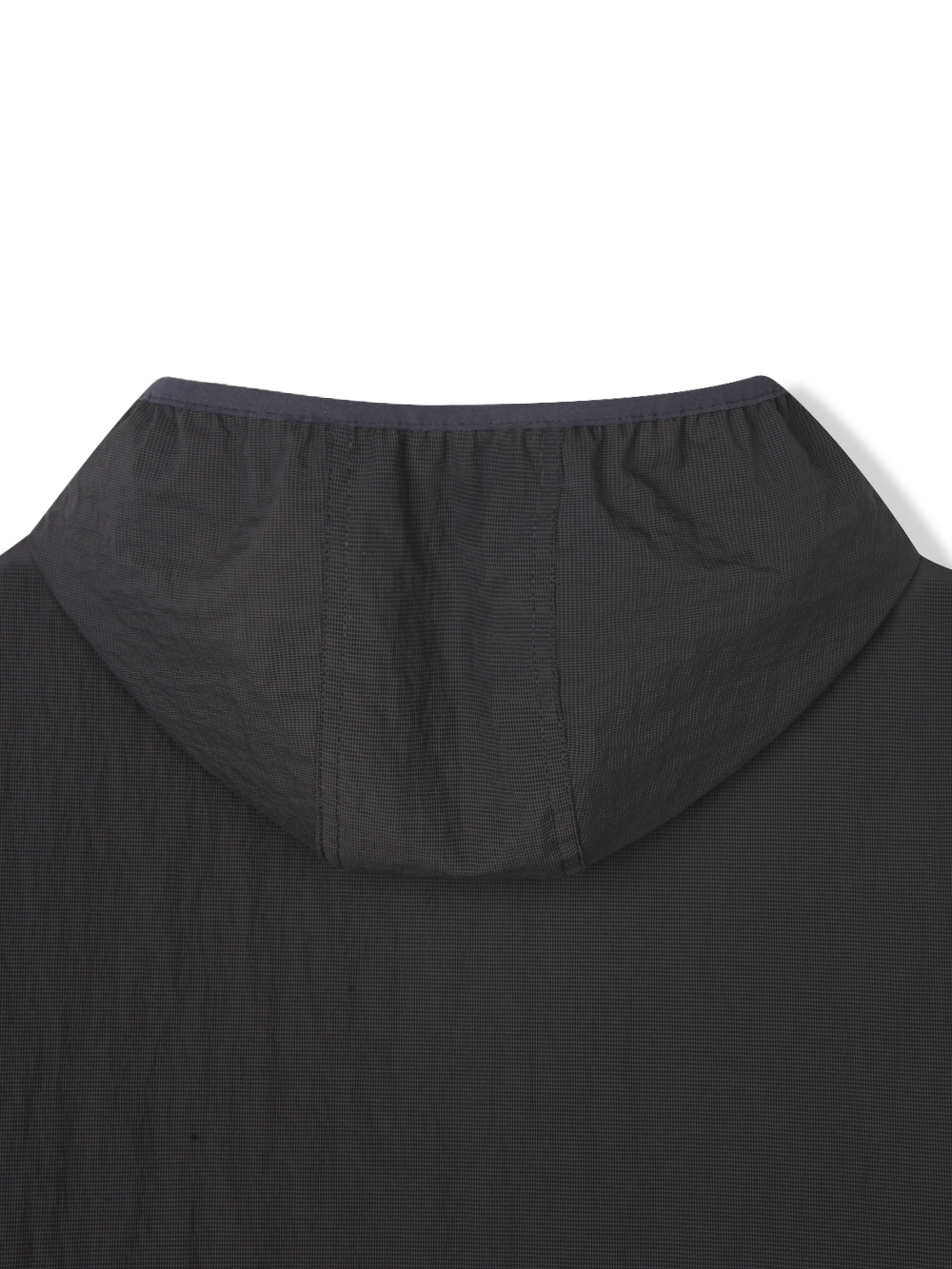 Summer diagonal zipper hood jacket