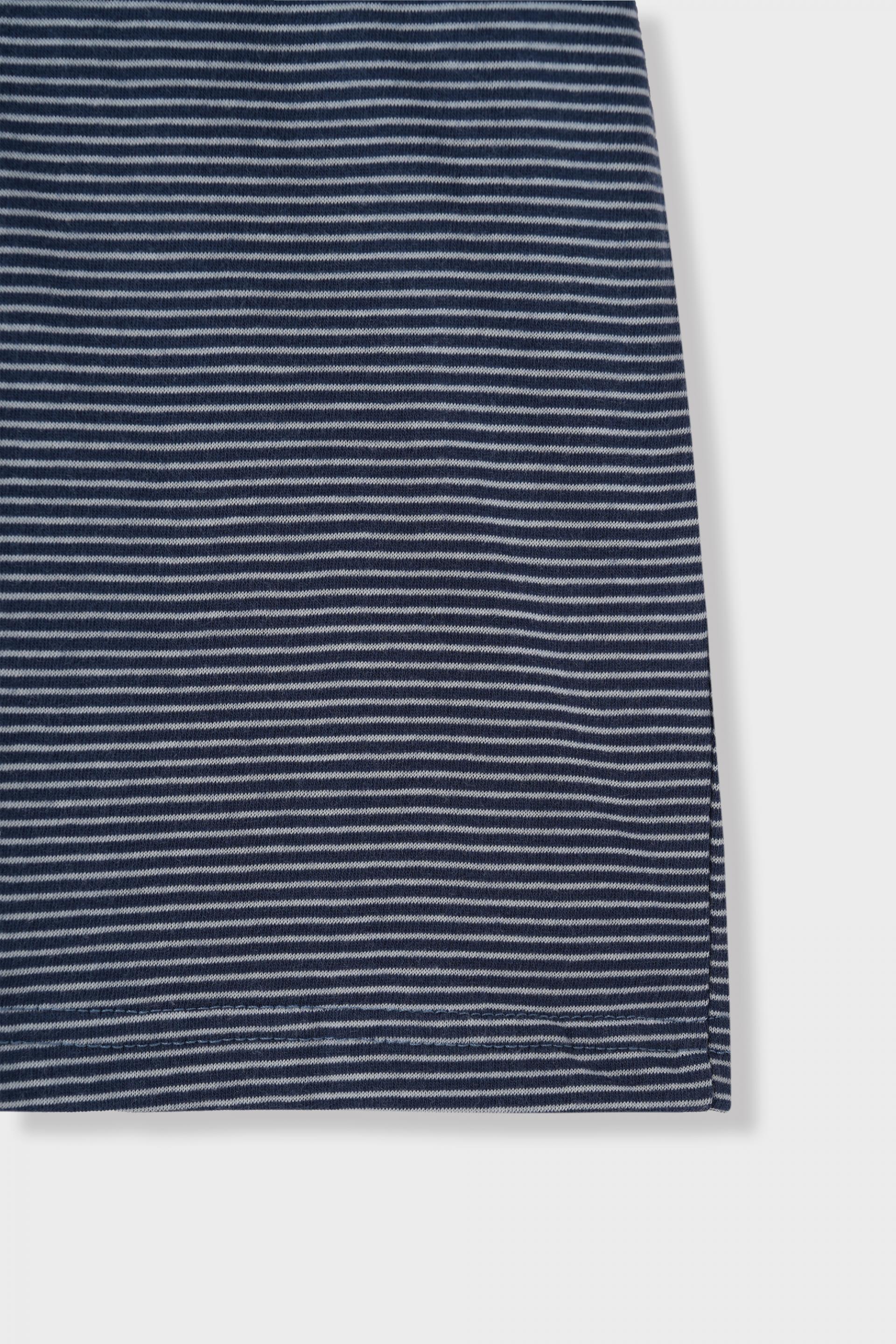 Stripe ringer crop half t