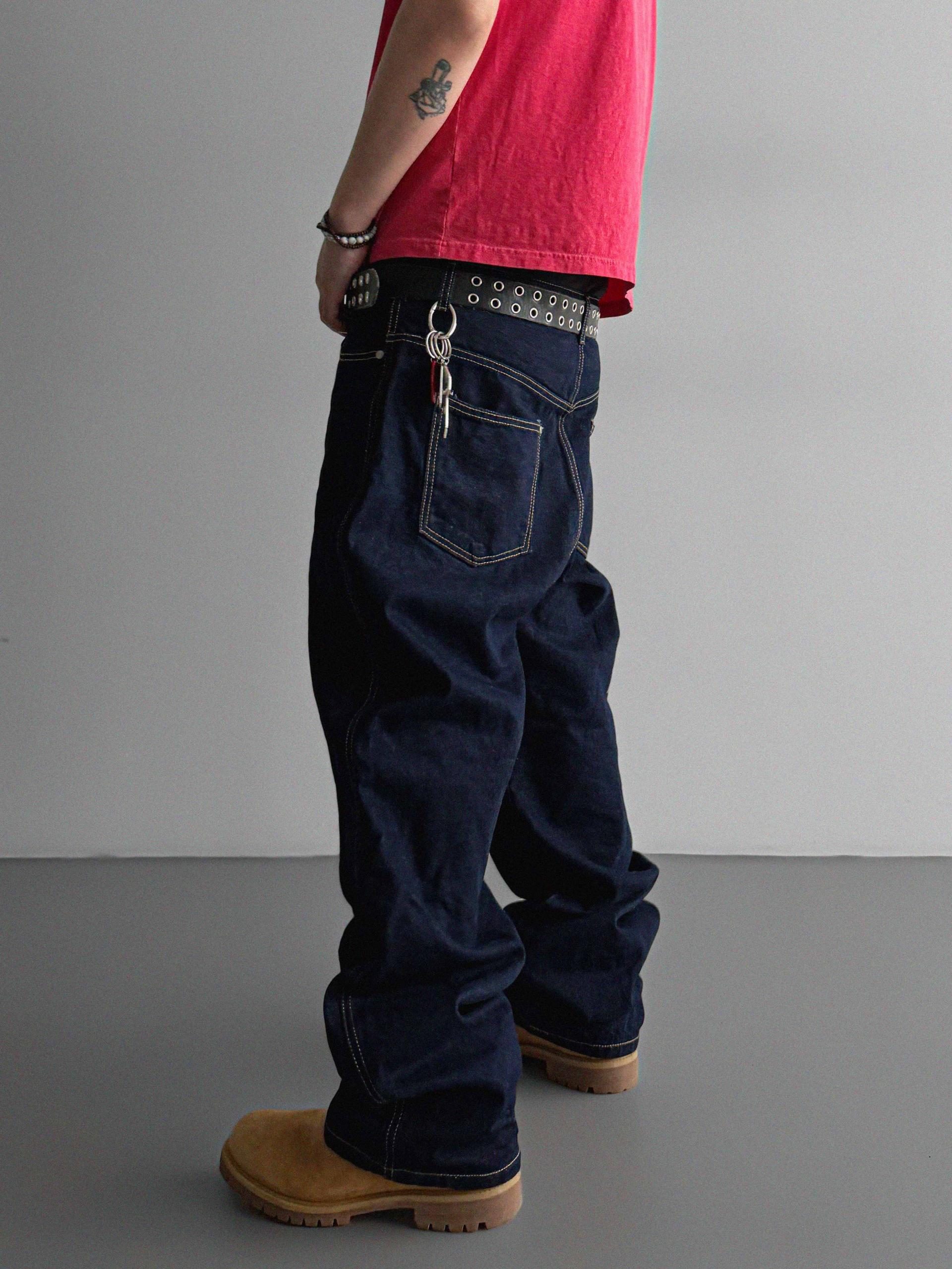 Faber embroidered Baggy jeans