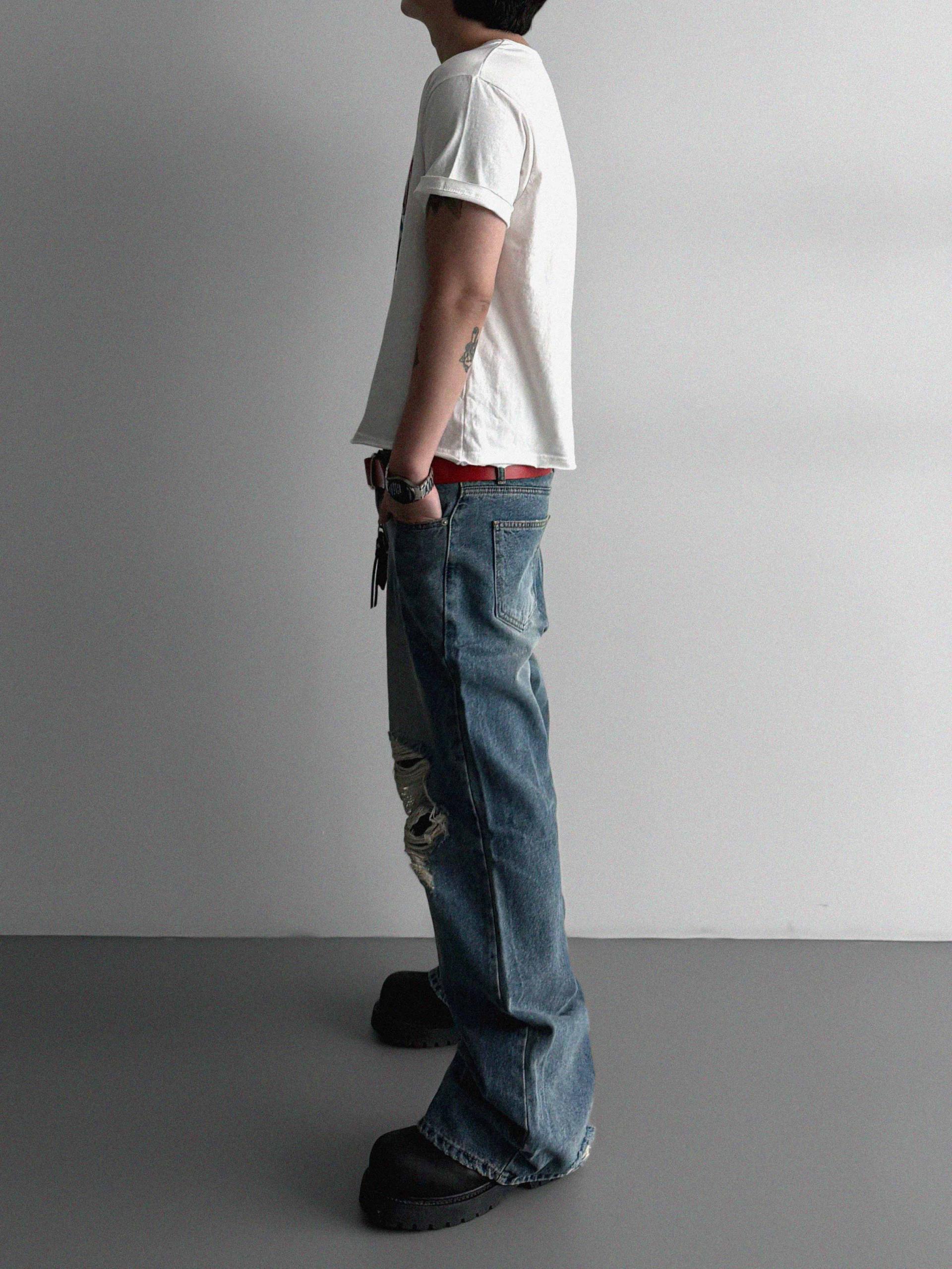 Fusion cutoff crop half t