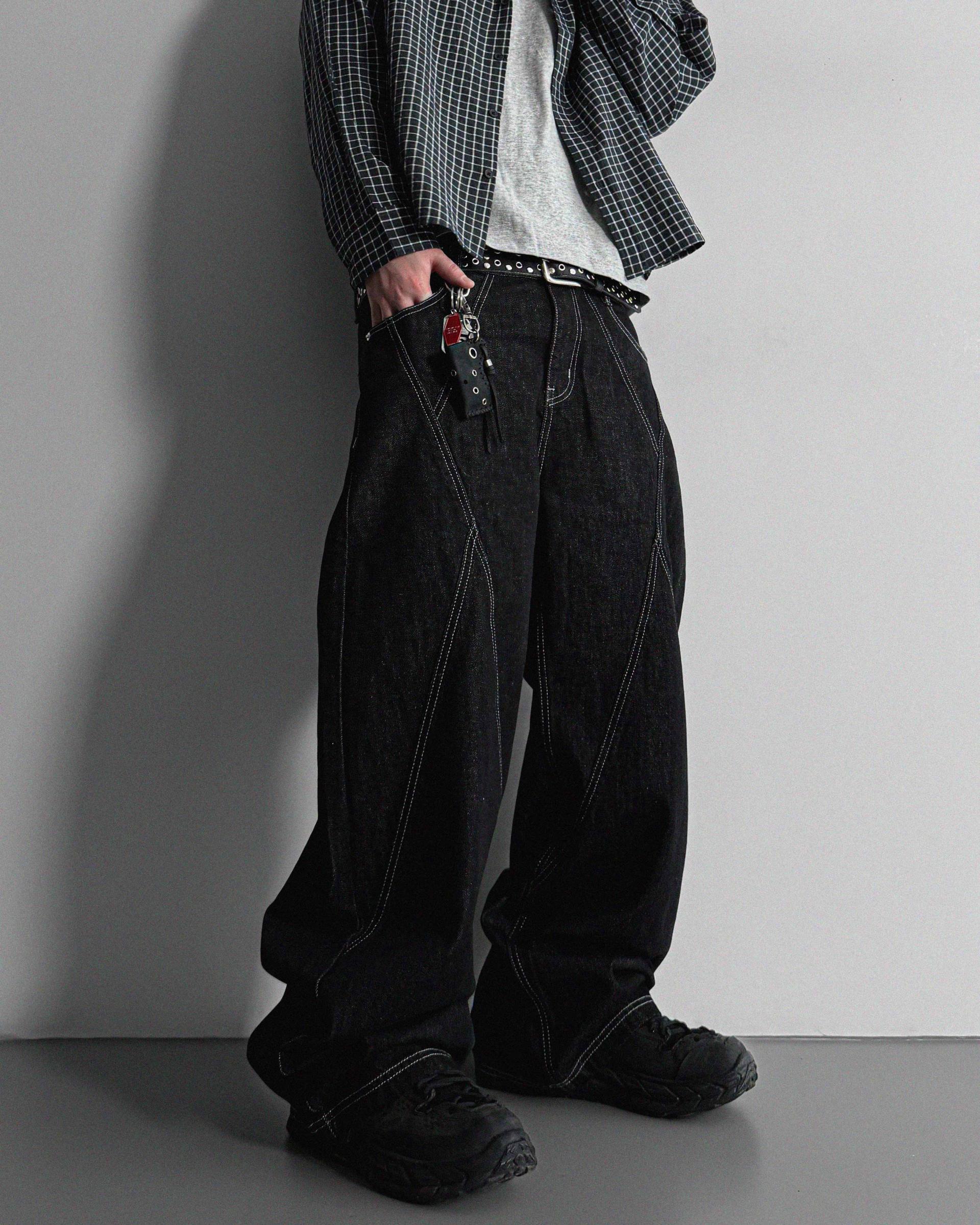 Excl Stitch denim pants