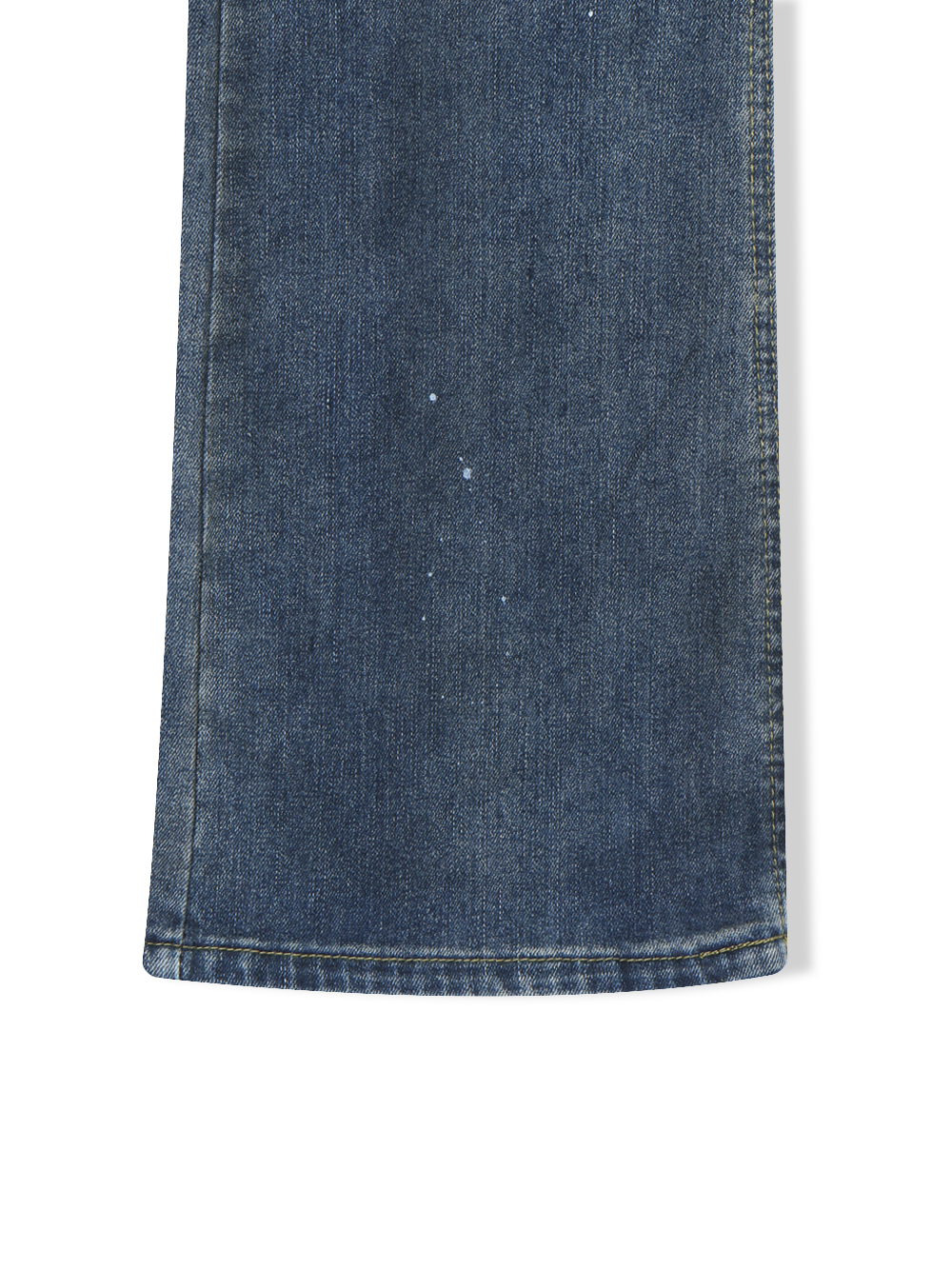 Dirty washed sagging flare jeans