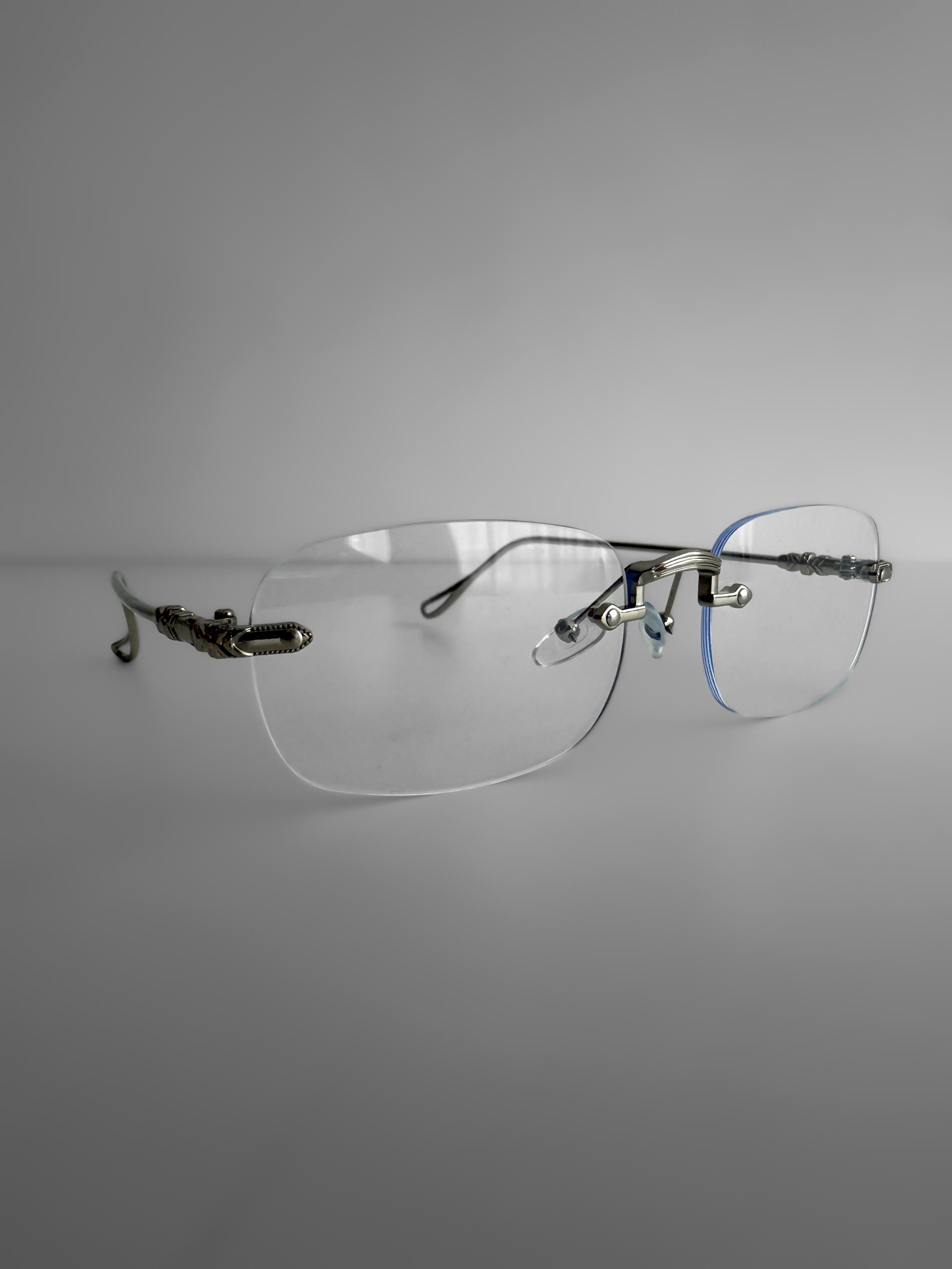 Viper metal rimless glasses