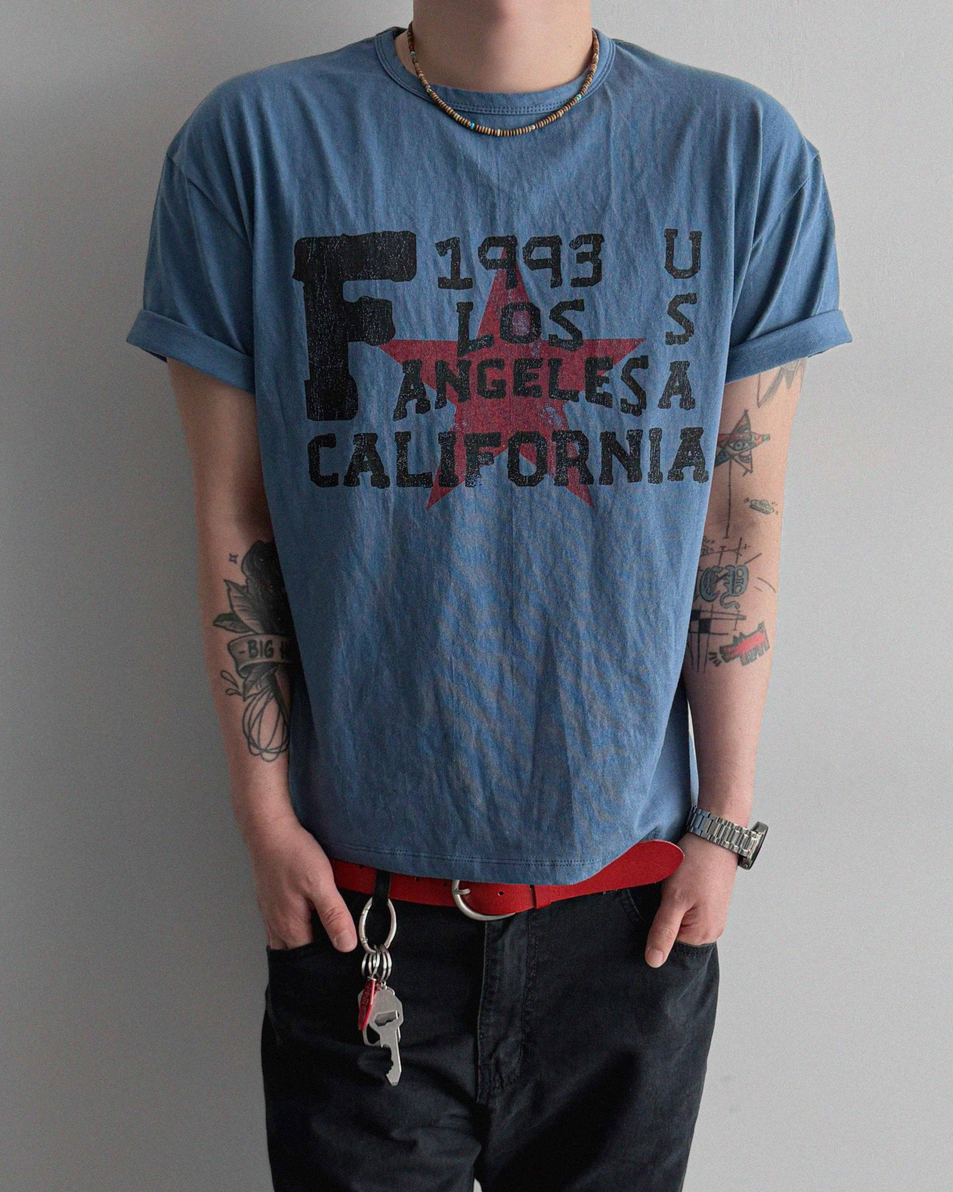 Retro star crop half t