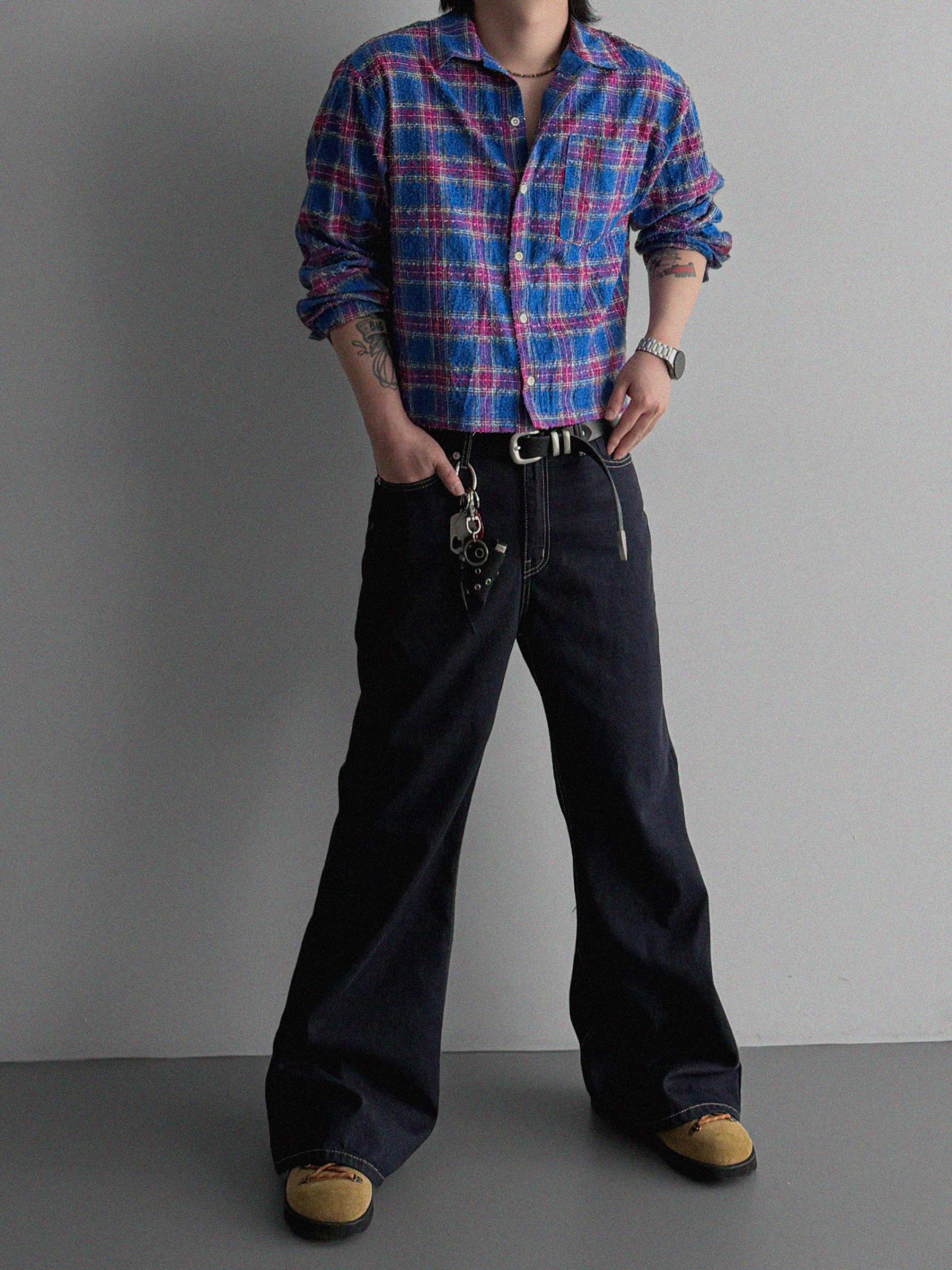 Nova crop check shirt