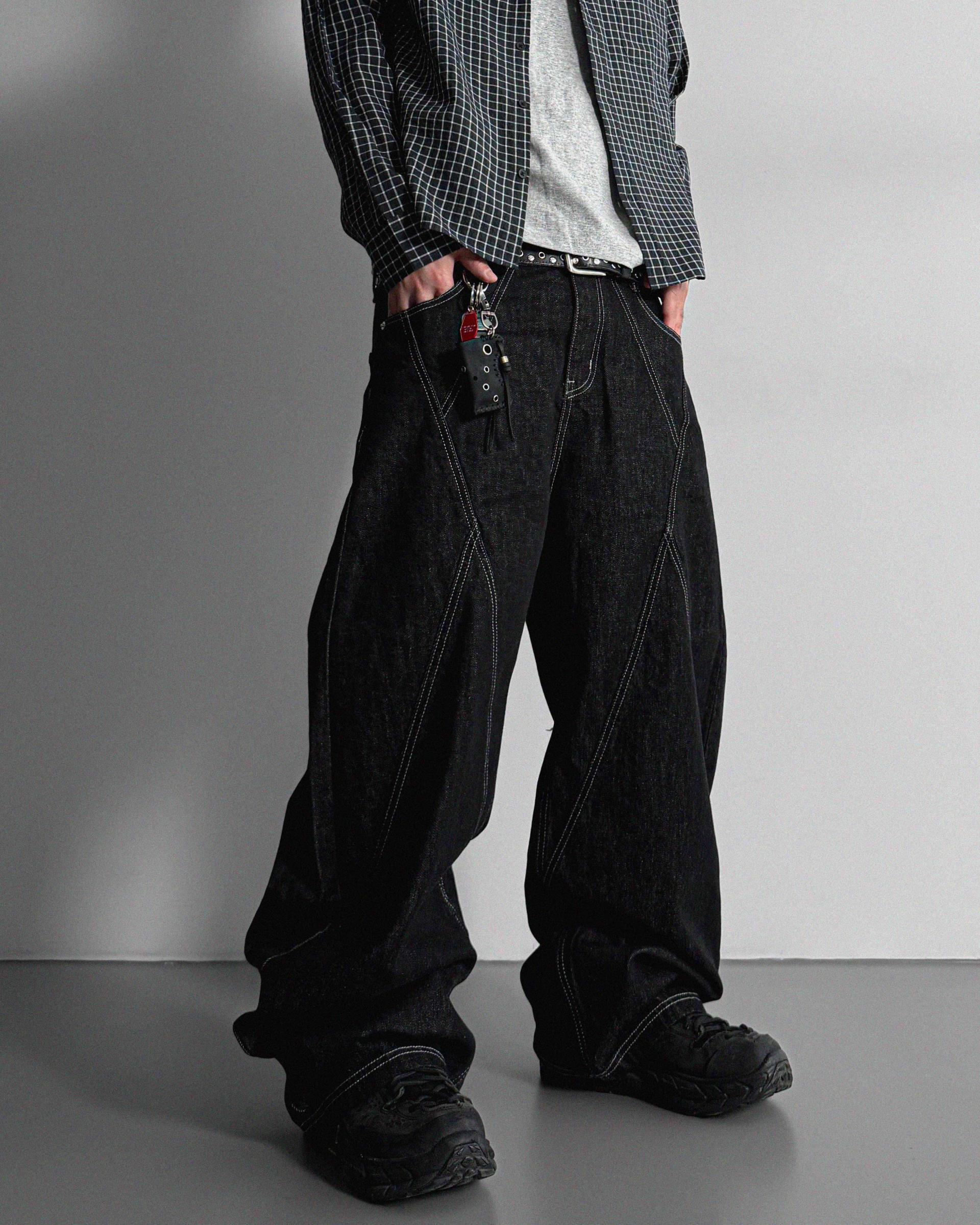 Excl Stitch denim pants