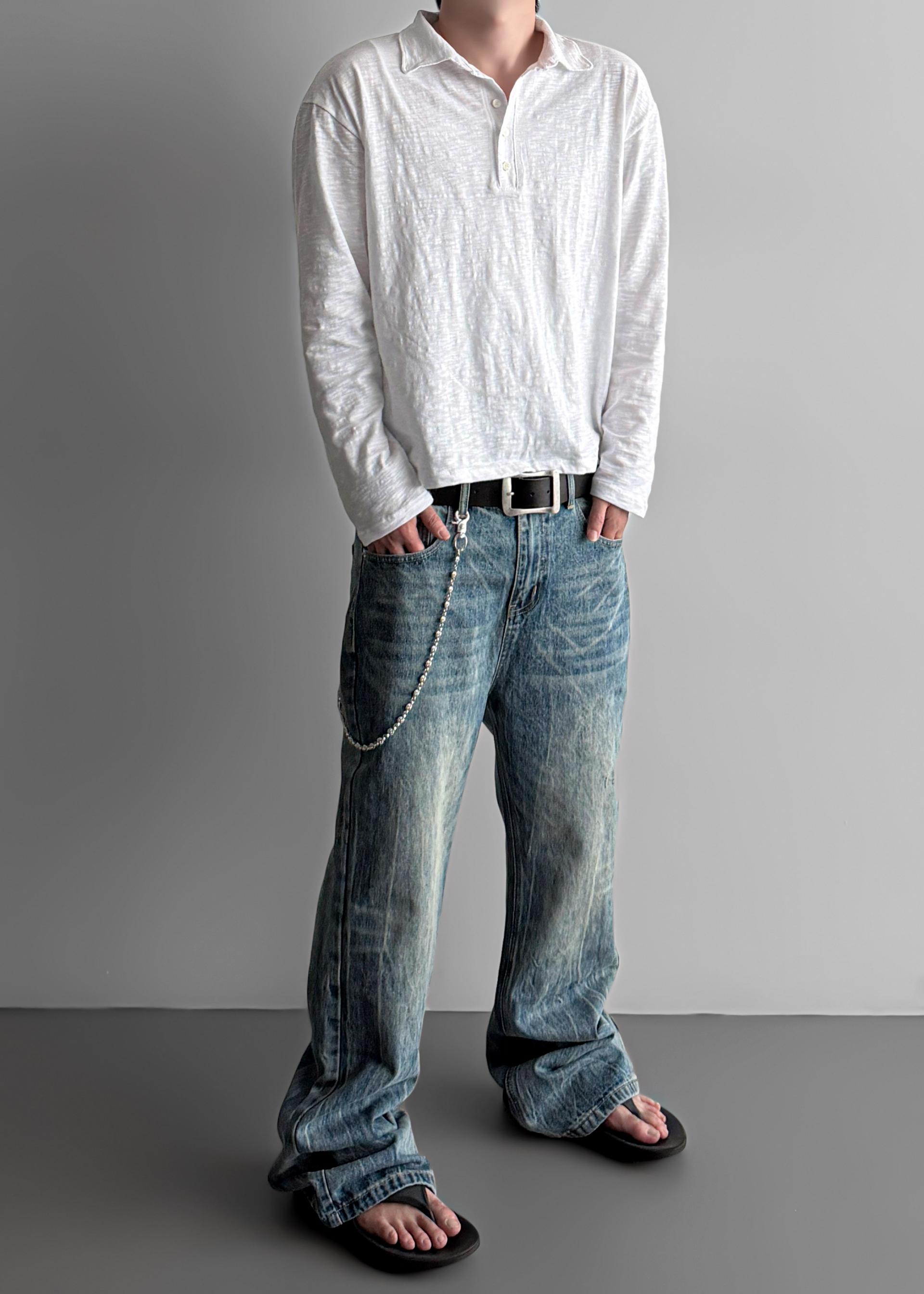 Slab 5 button collar t