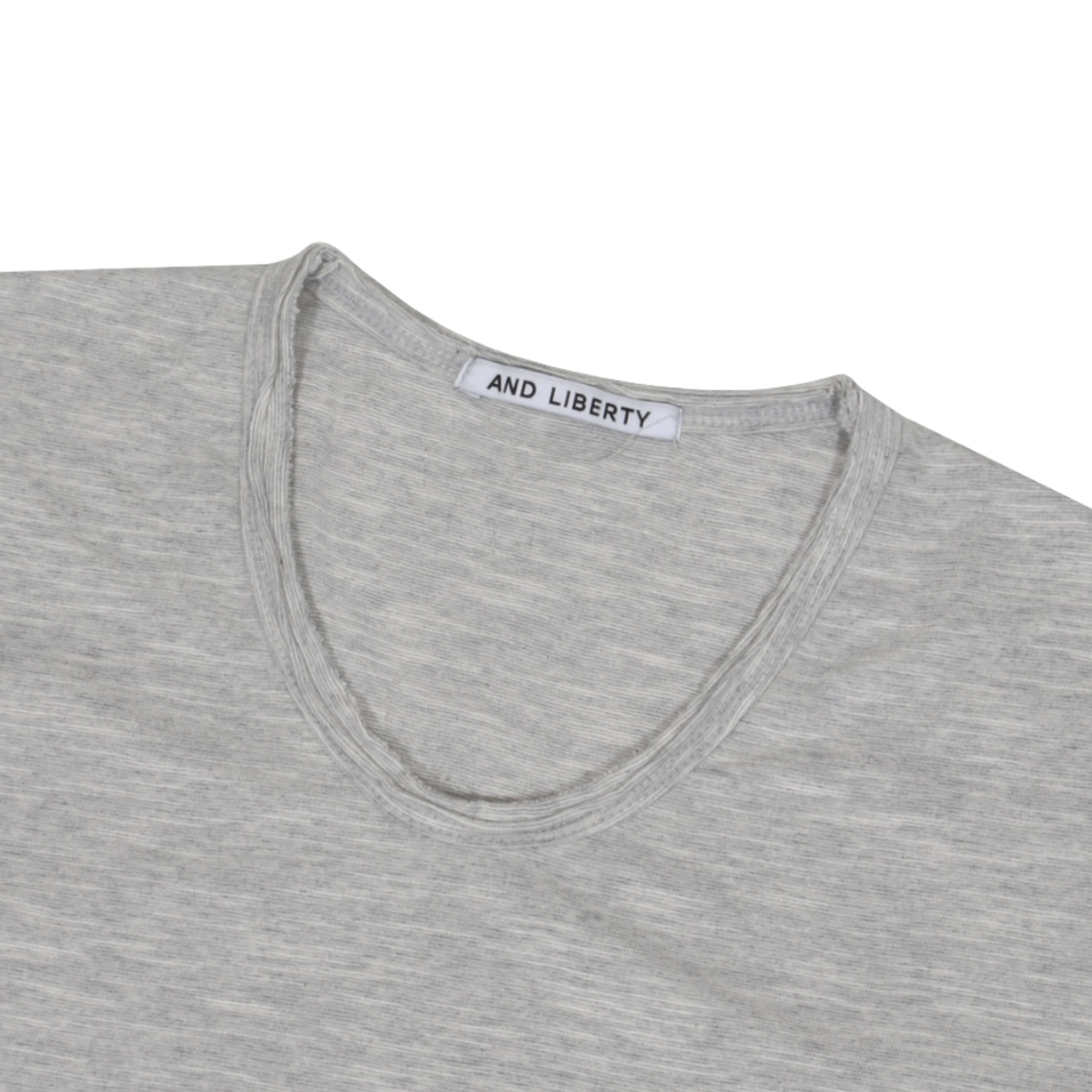 Slab cut u-neck half t