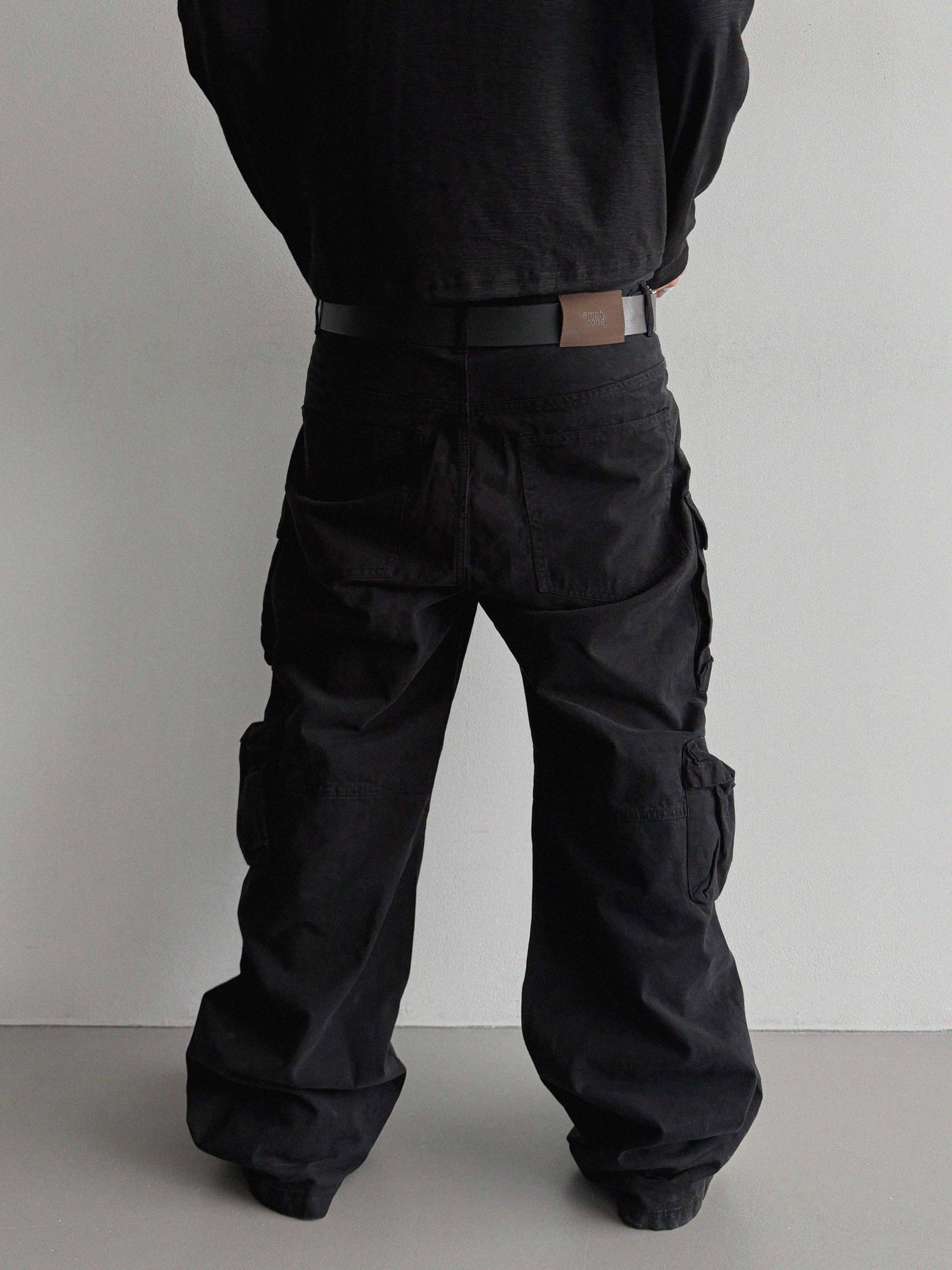 Block cargo wide pants