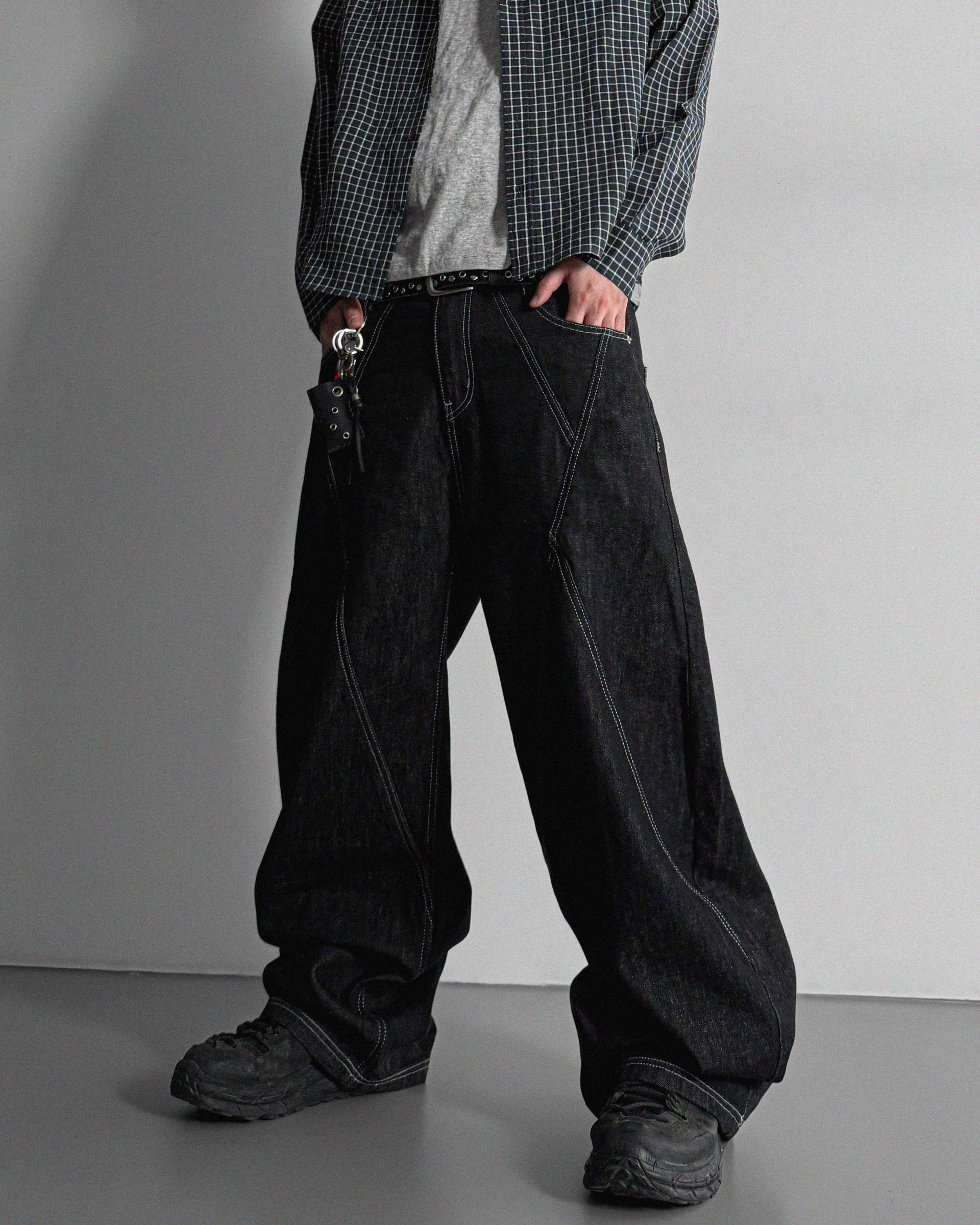 Excl Stitch denim pants