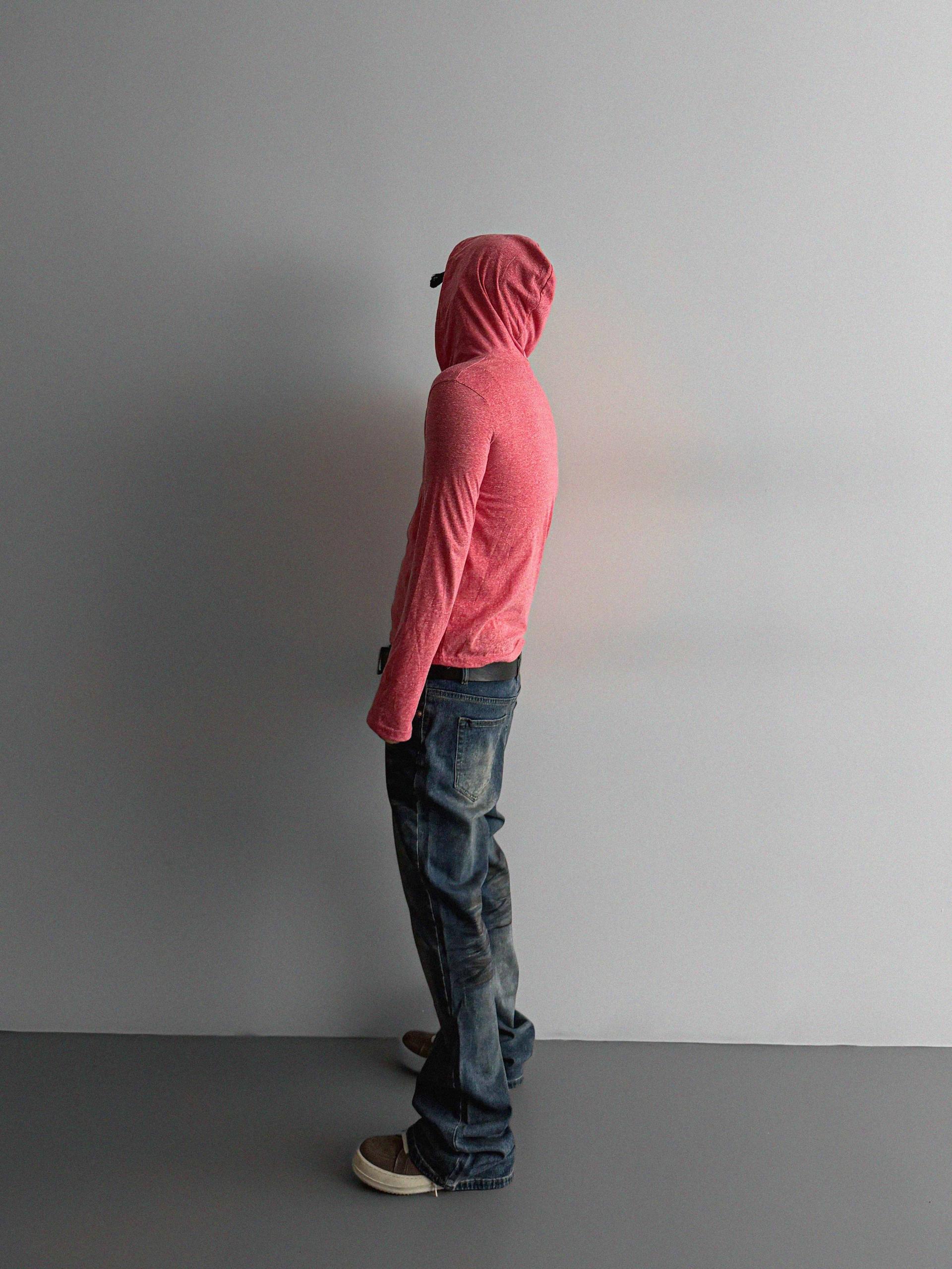 Dirty washed sagging flare jeans