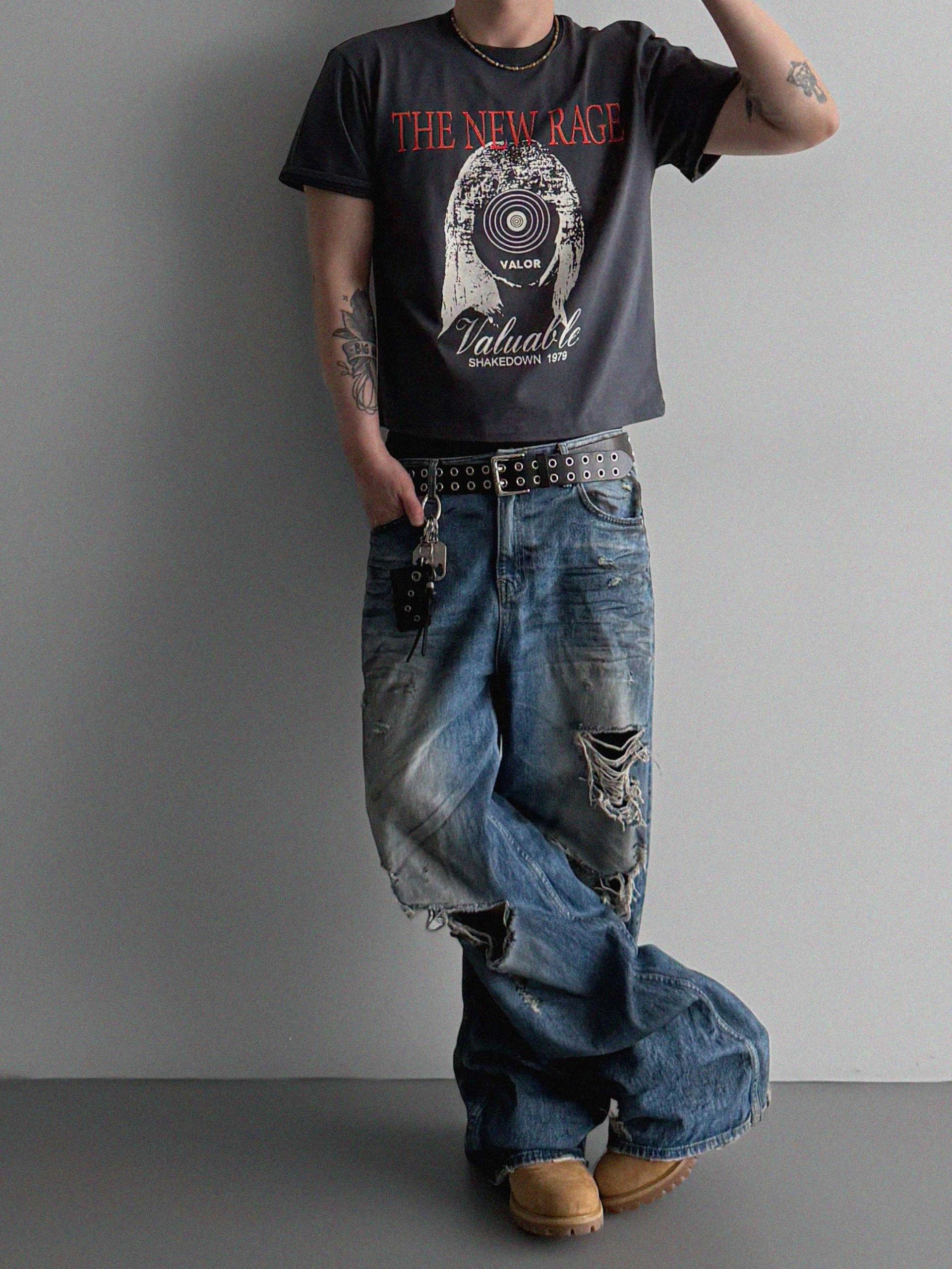 New rage crop half t