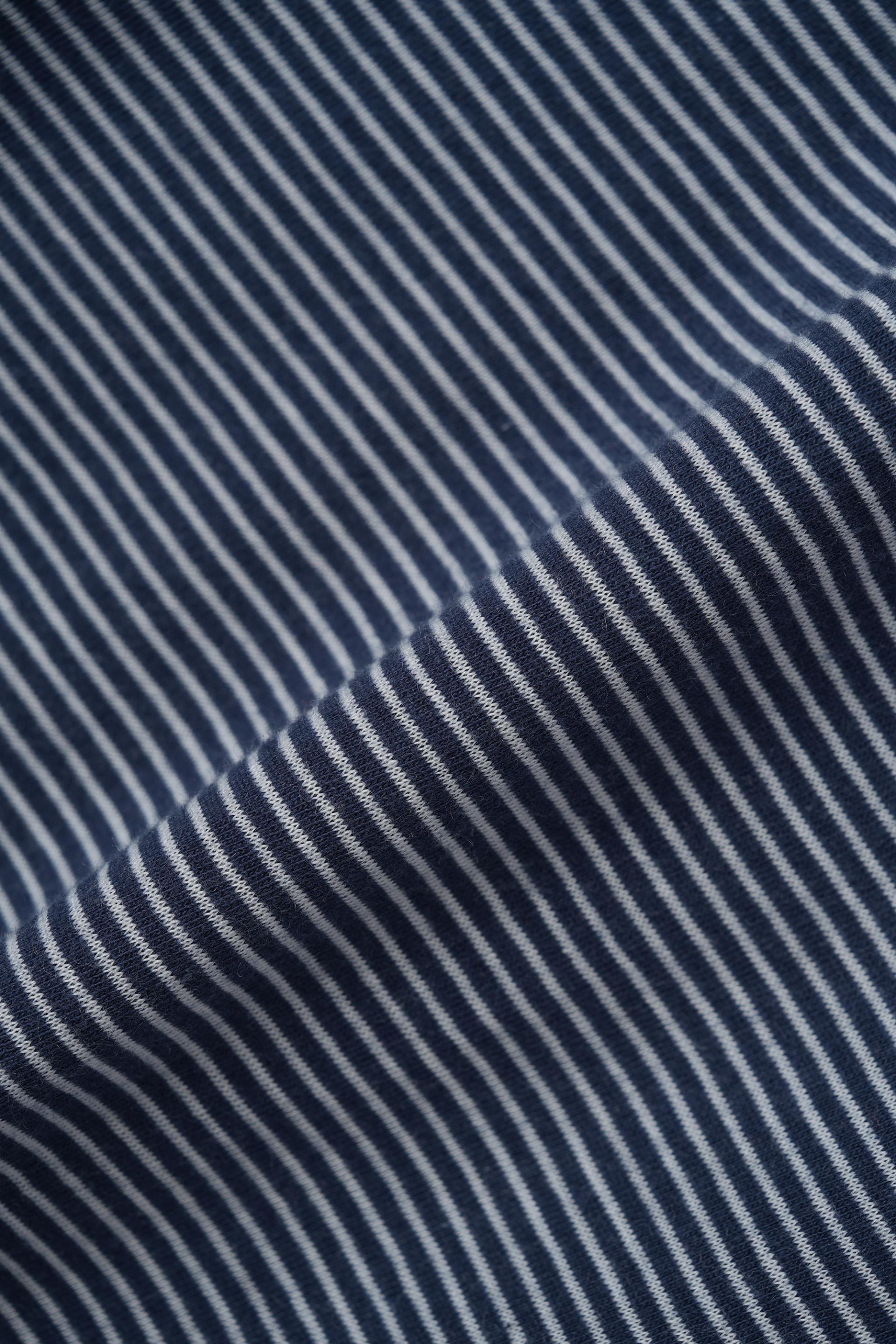 Stripe ringer crop half t