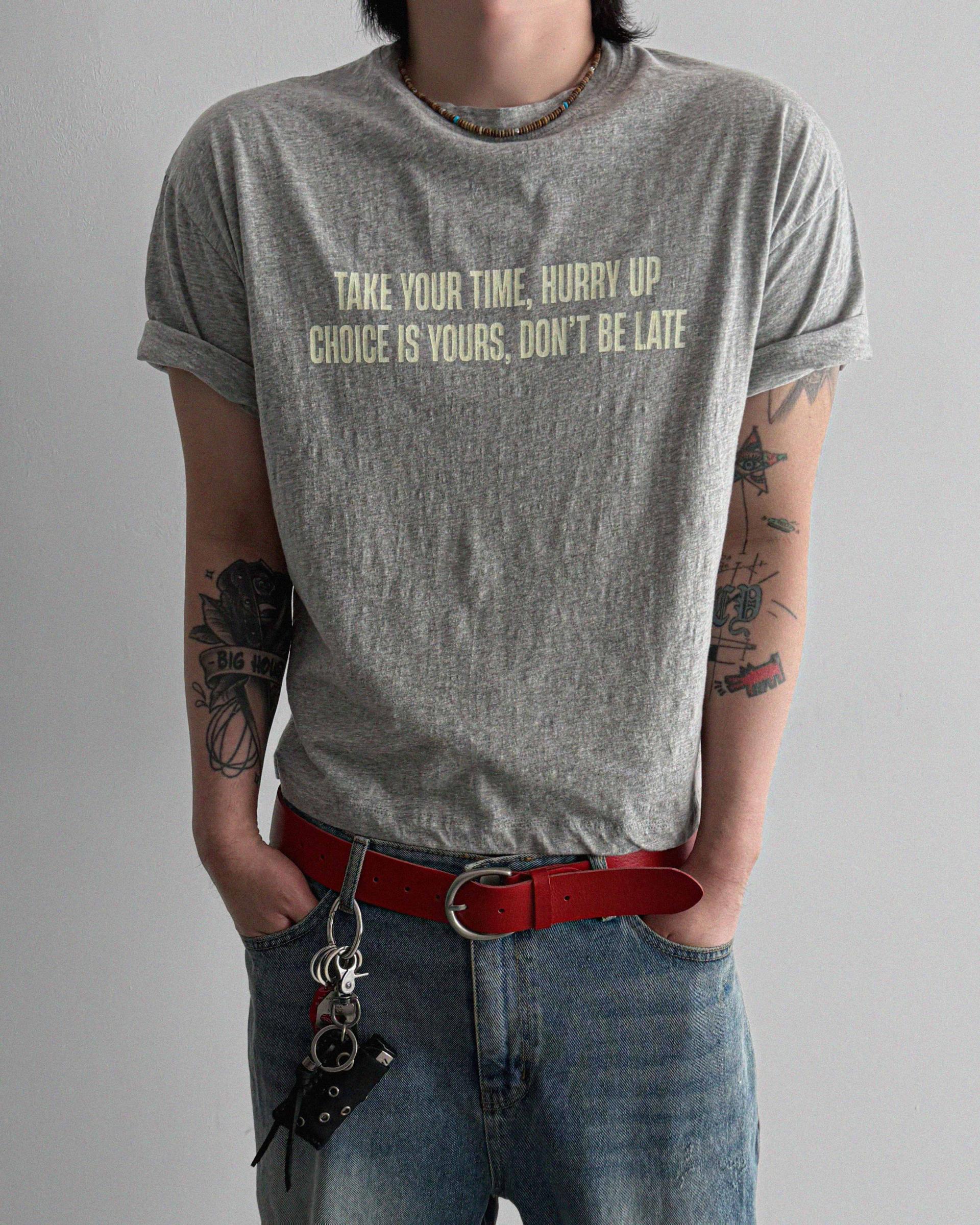 Vintage poit slap crop half t