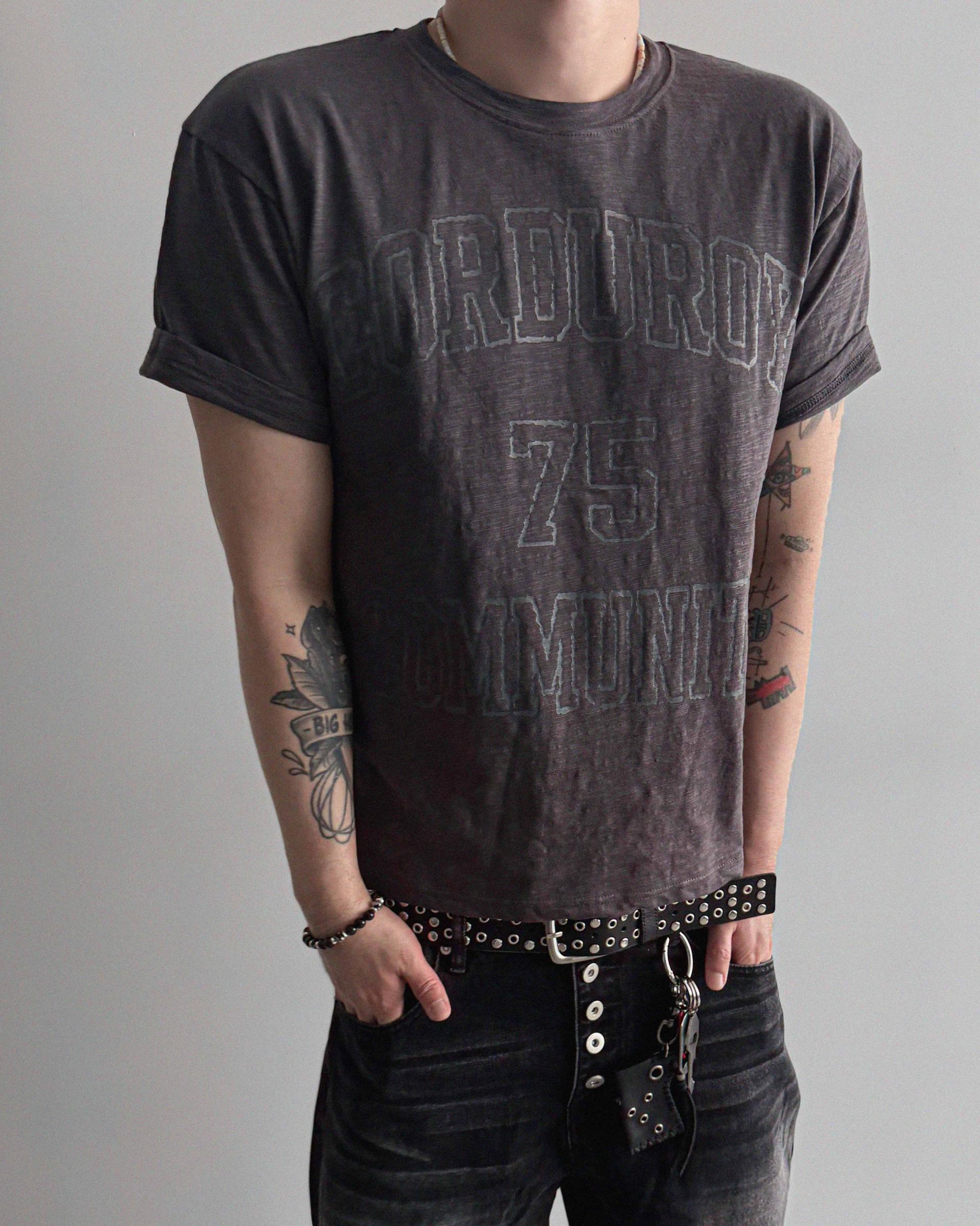 Community slub crop half t
