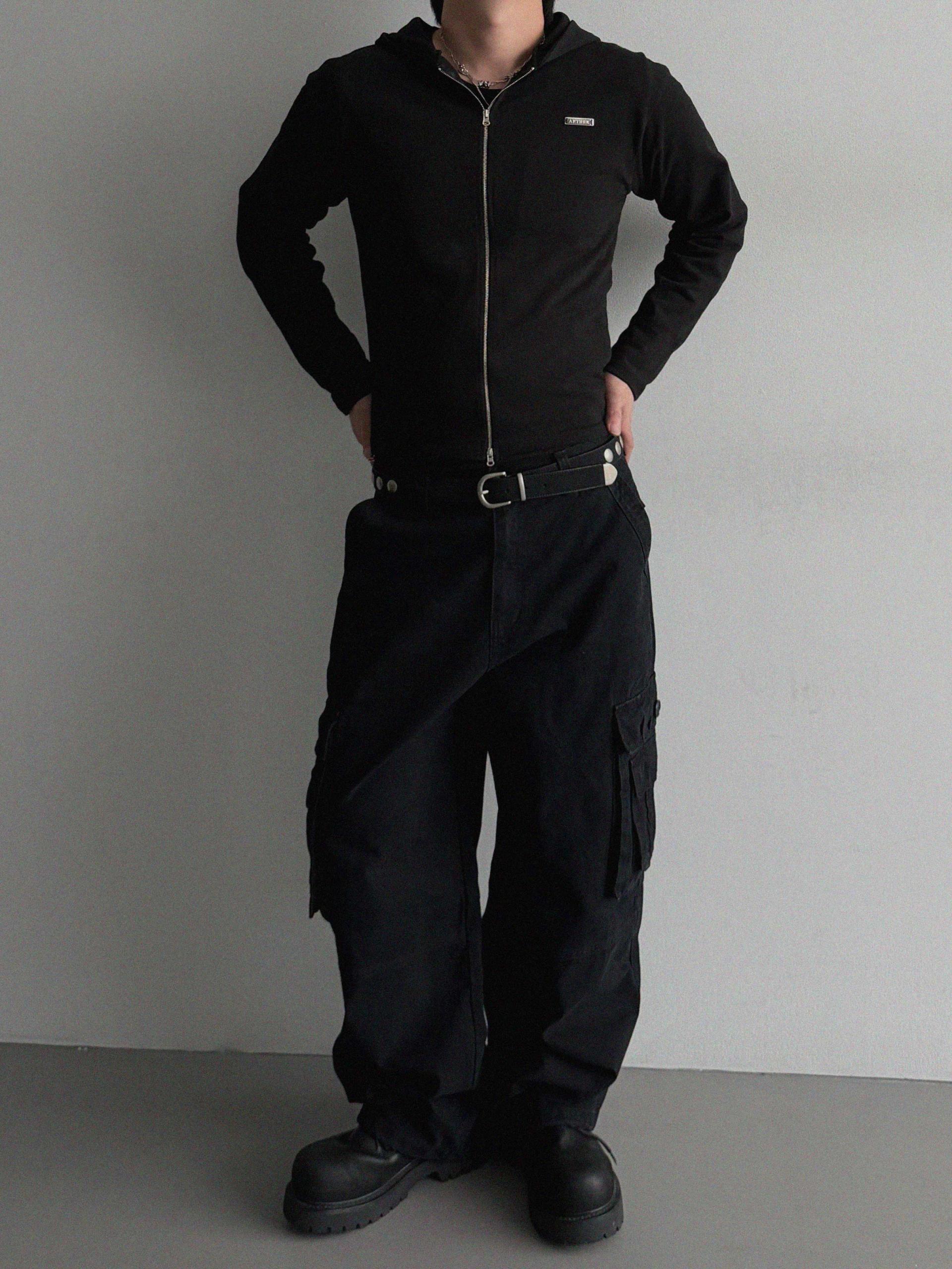 Aether pendant slim hood zip-up