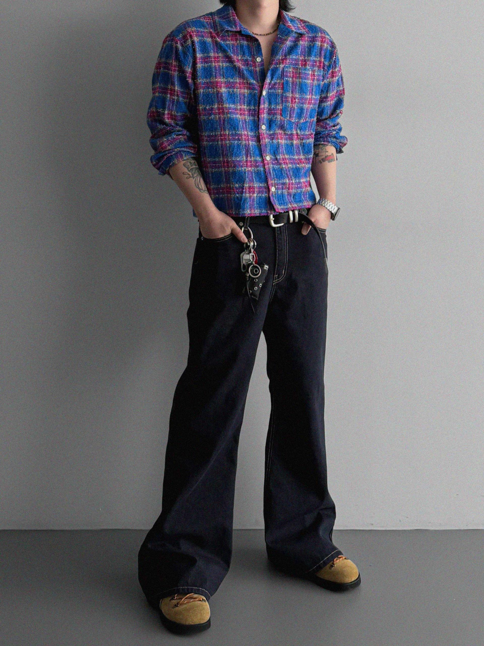 Nova crop check shirt
