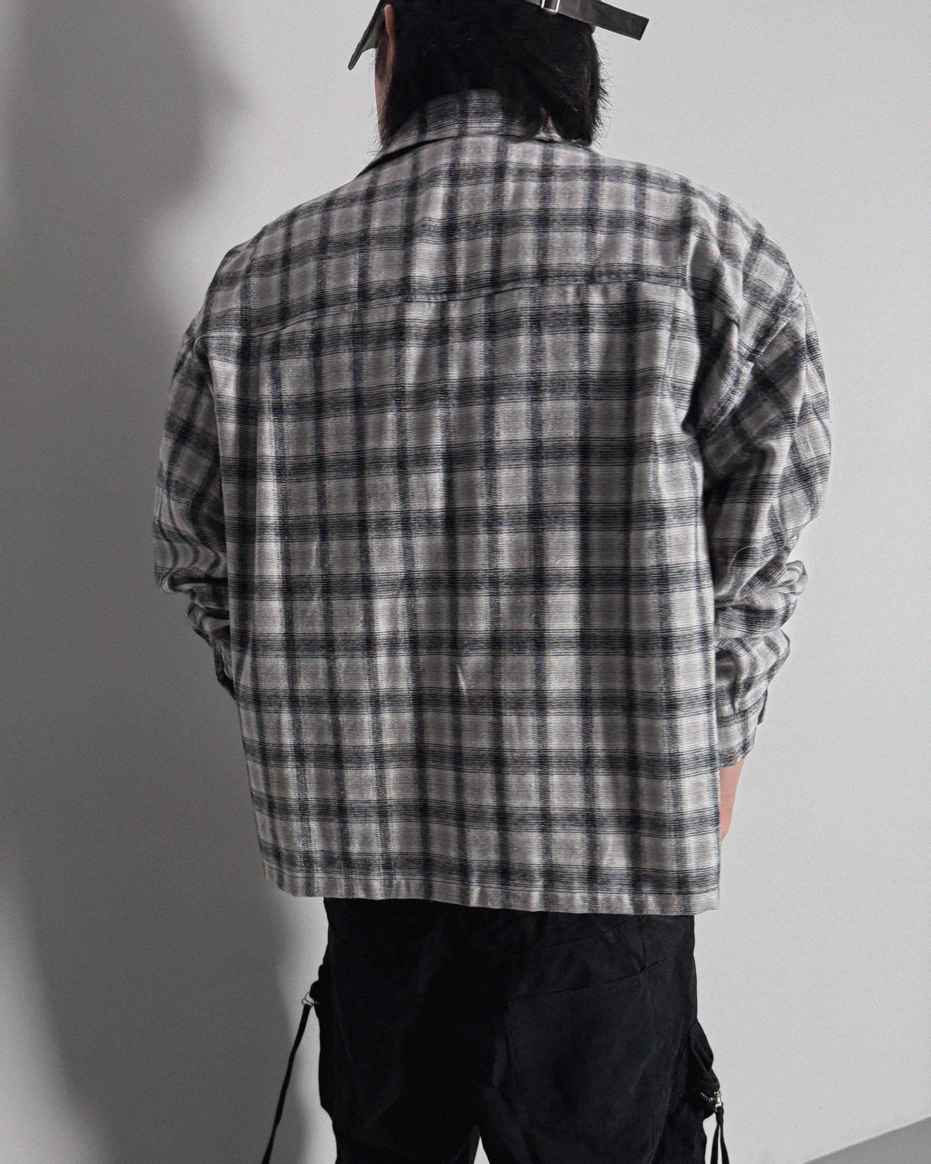 Opal crop check shirt