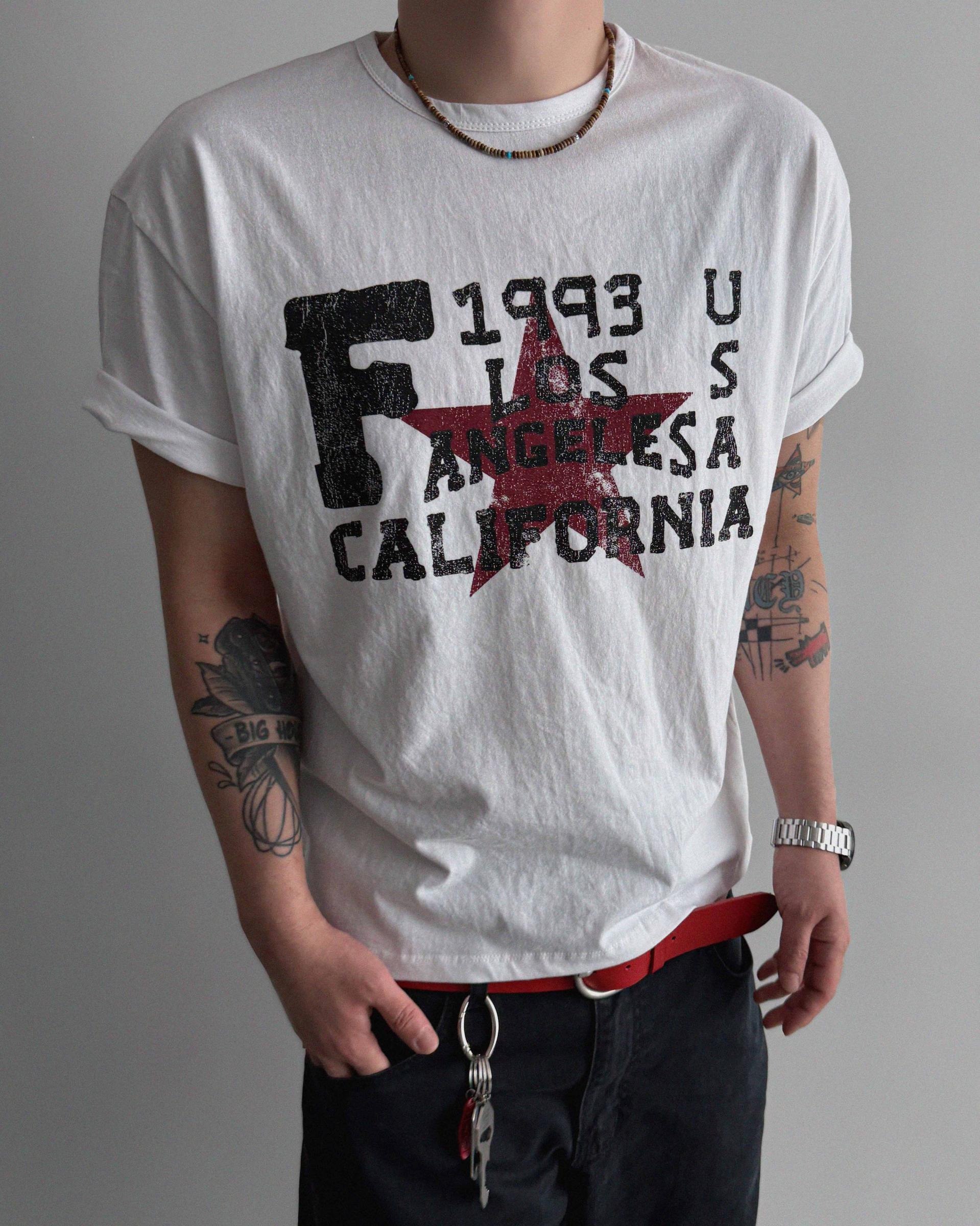 Retro star crop half t