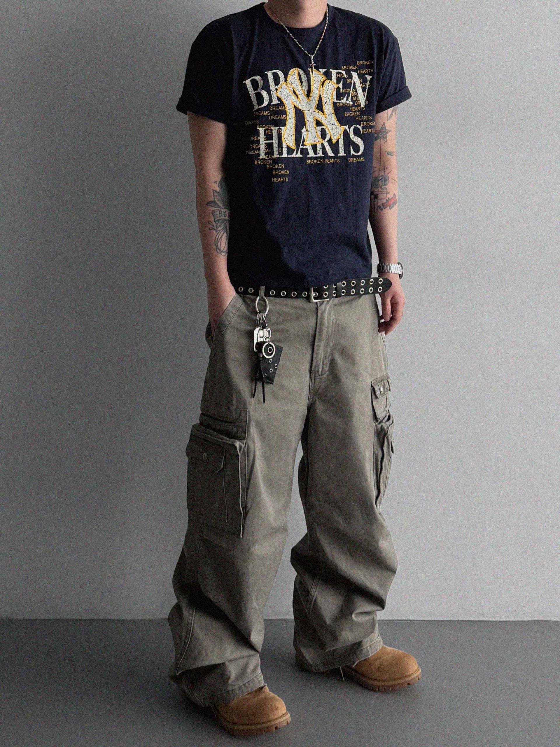 Broken crop half t