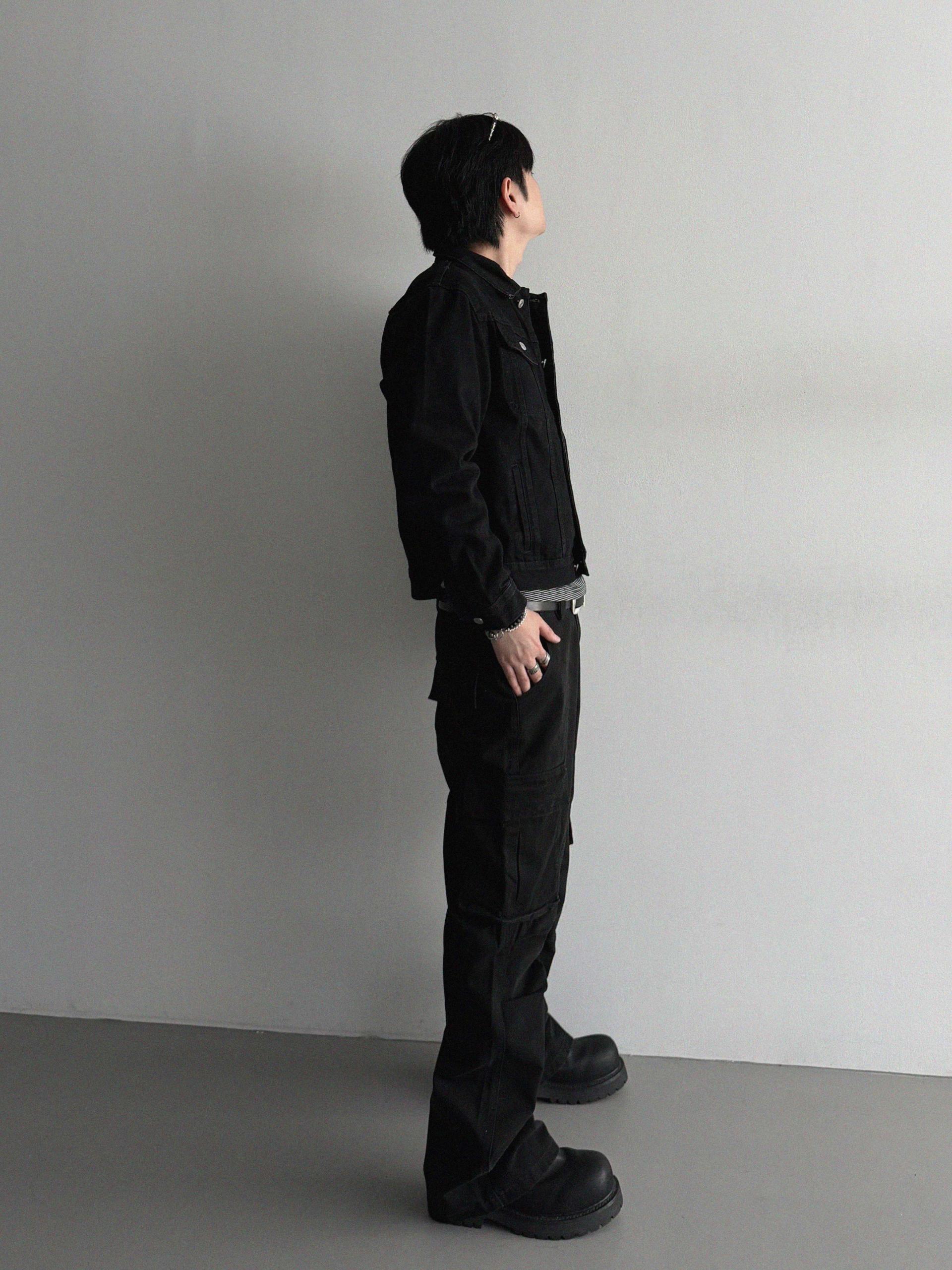 Flare deep dyed cargo pants