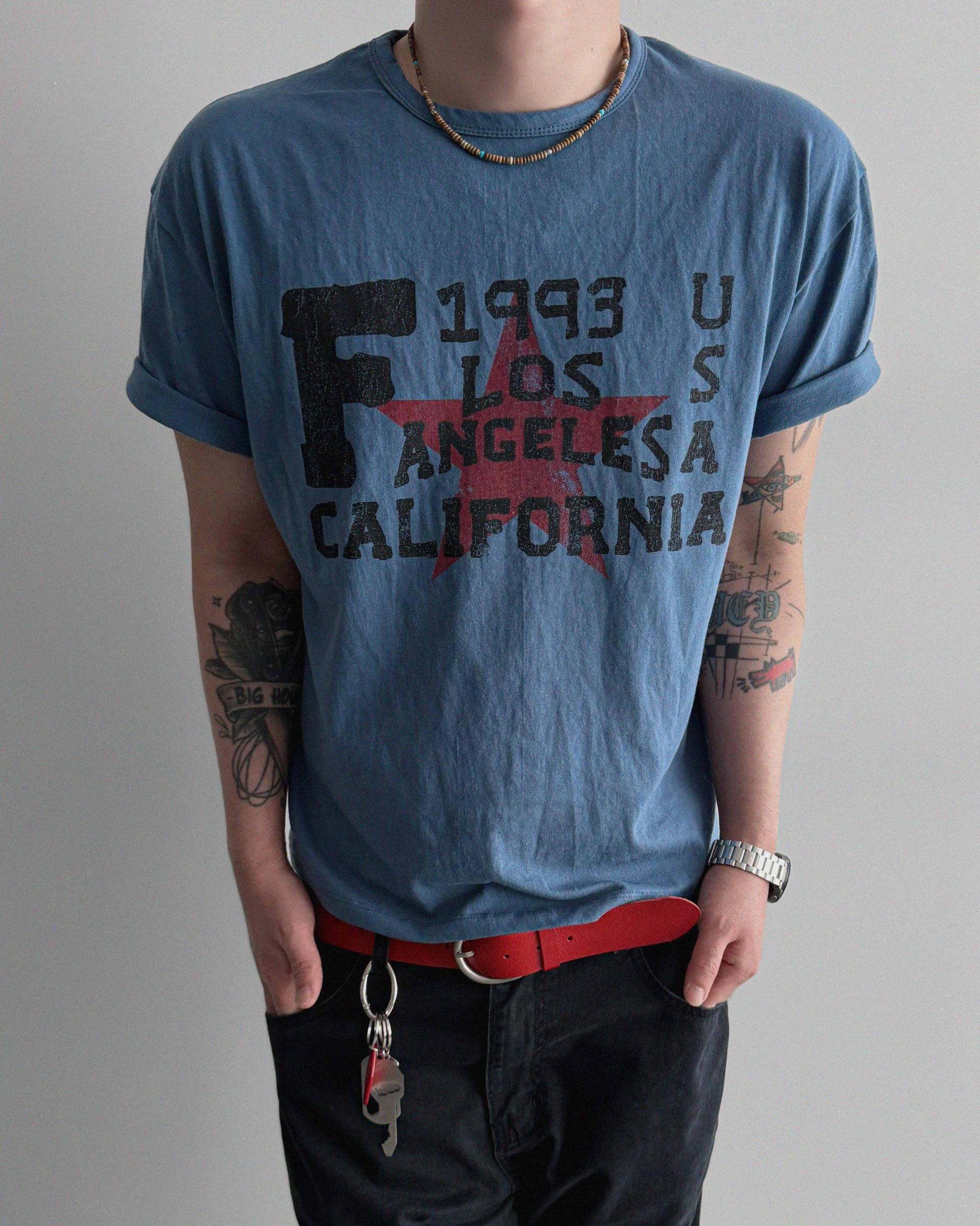 Retro star crop half t