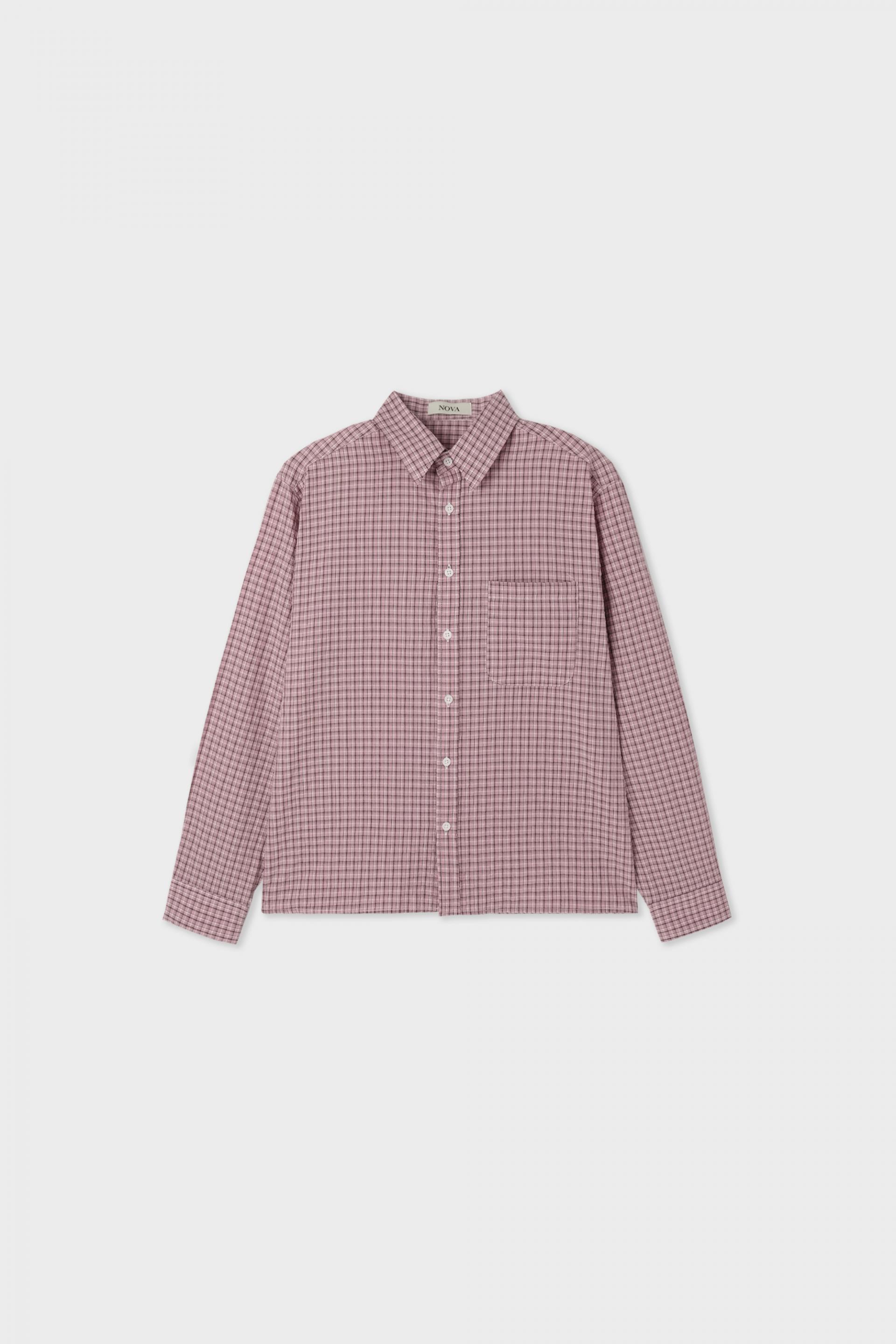 Deli semi crop check shirt
