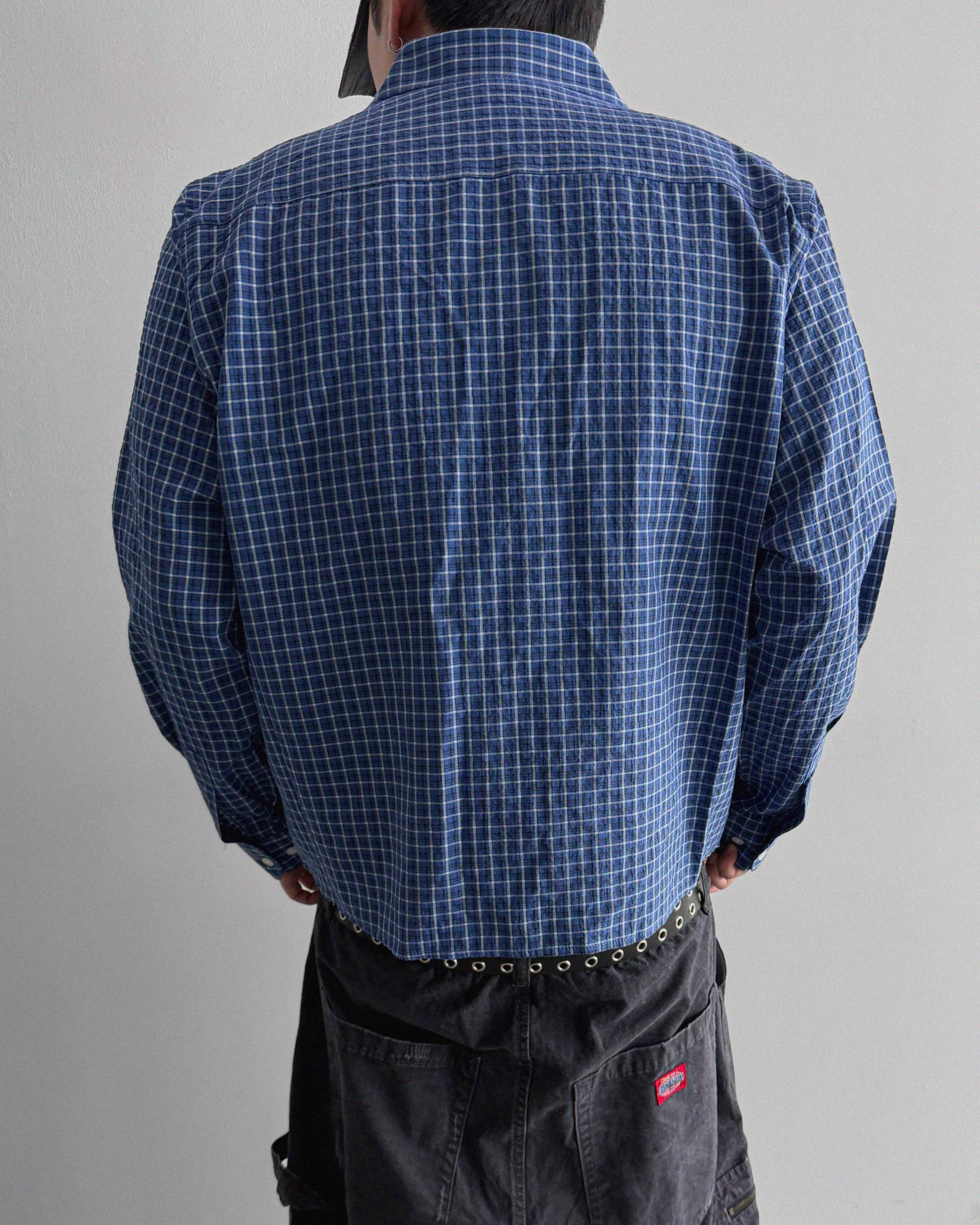 Deli semi crop check shirt