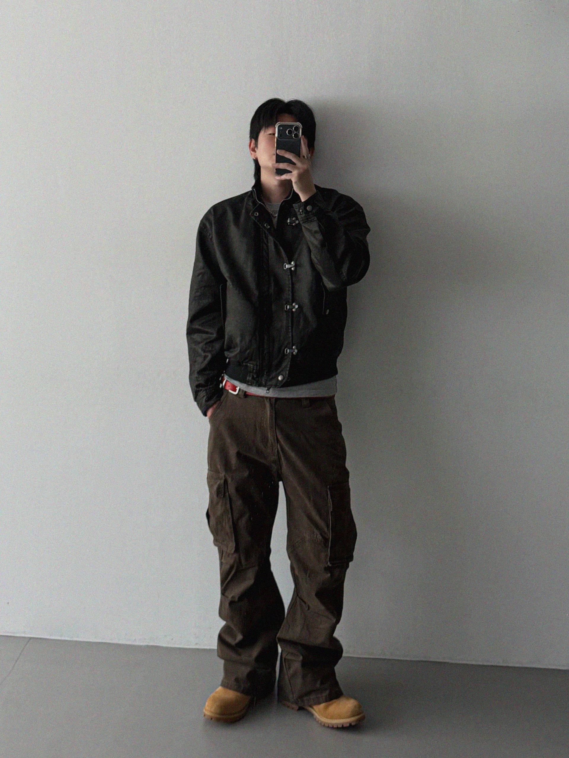 Flare deep dyed cargo pants