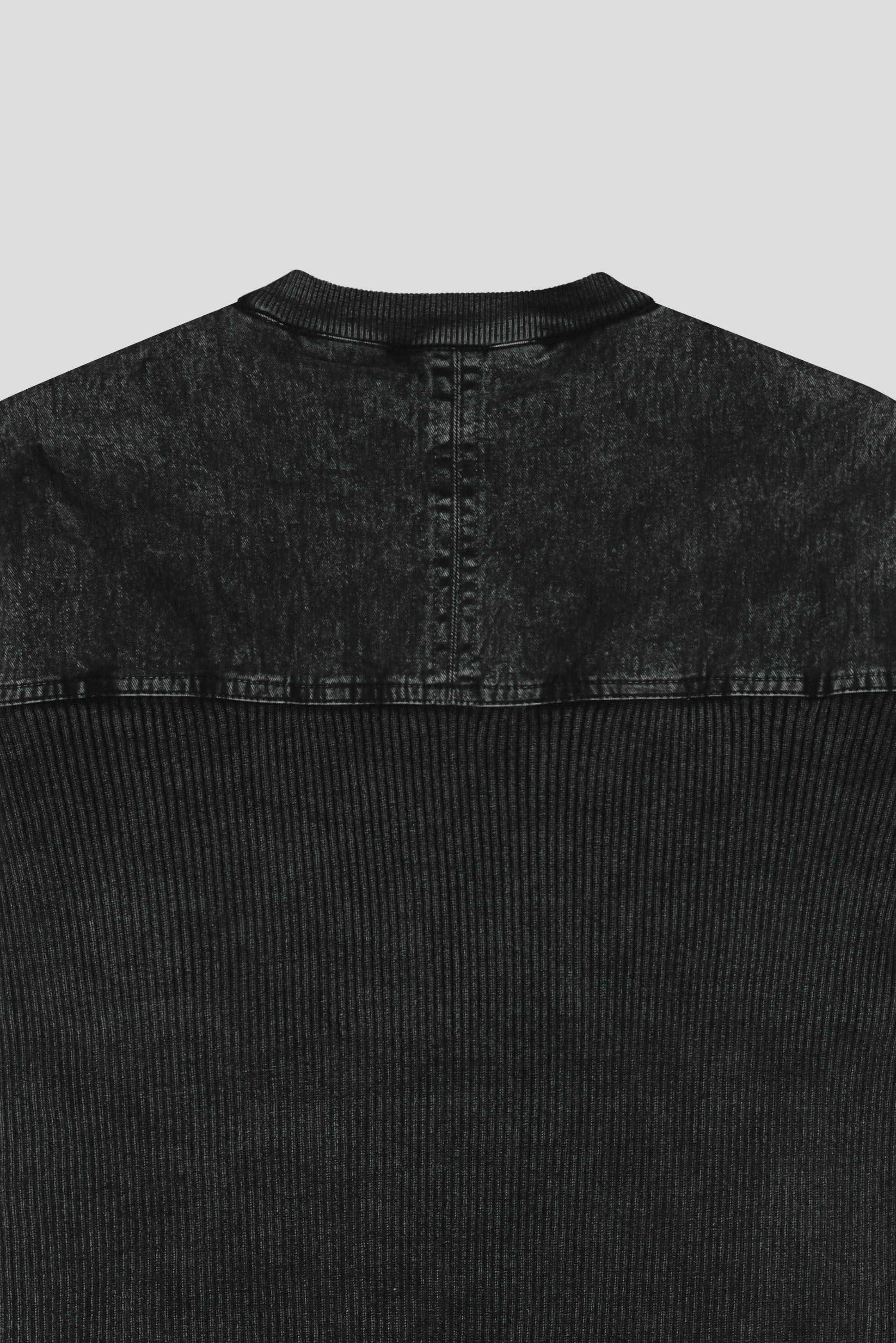 Pigment panel slim half knit
