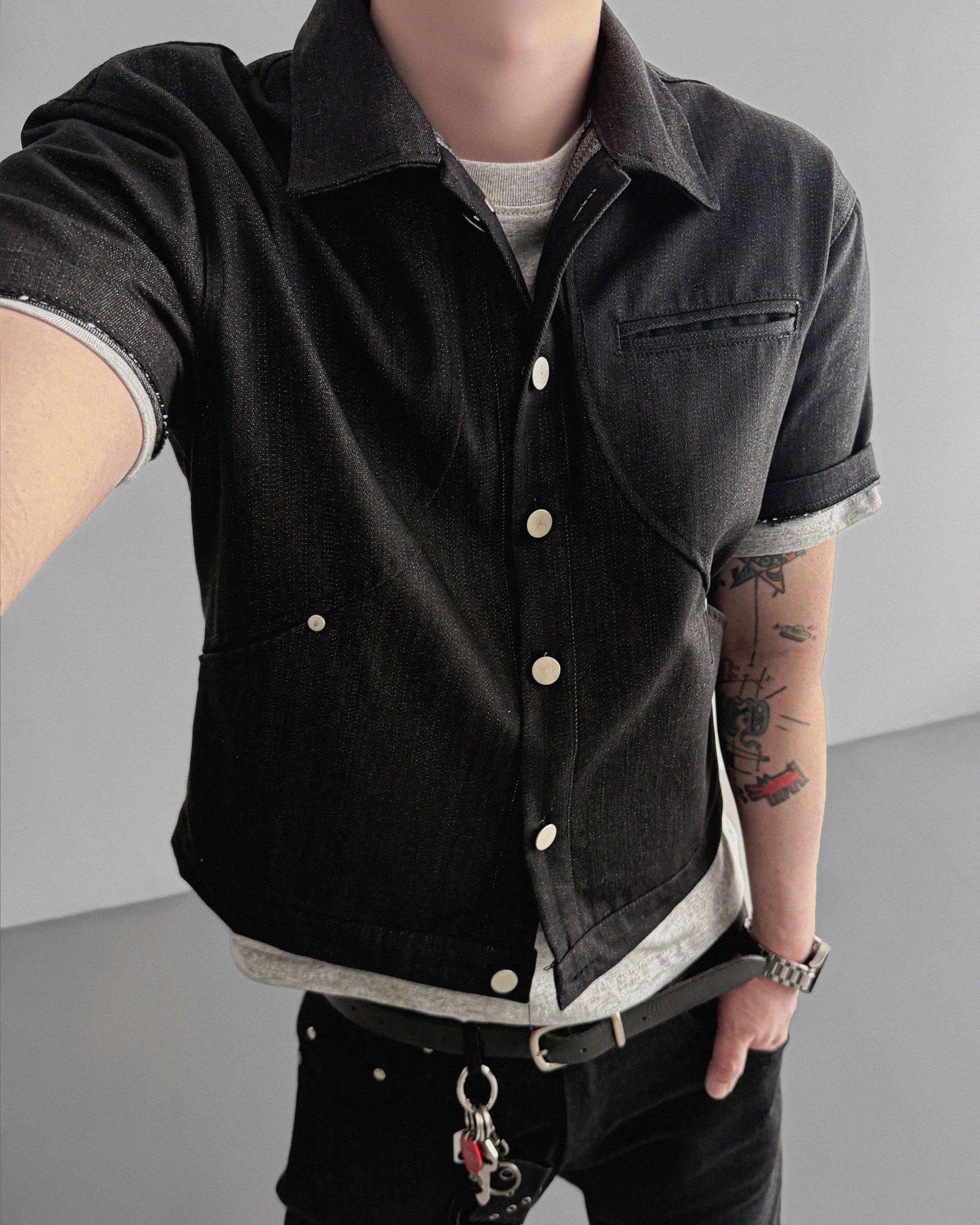 Core non fade crop half jacket