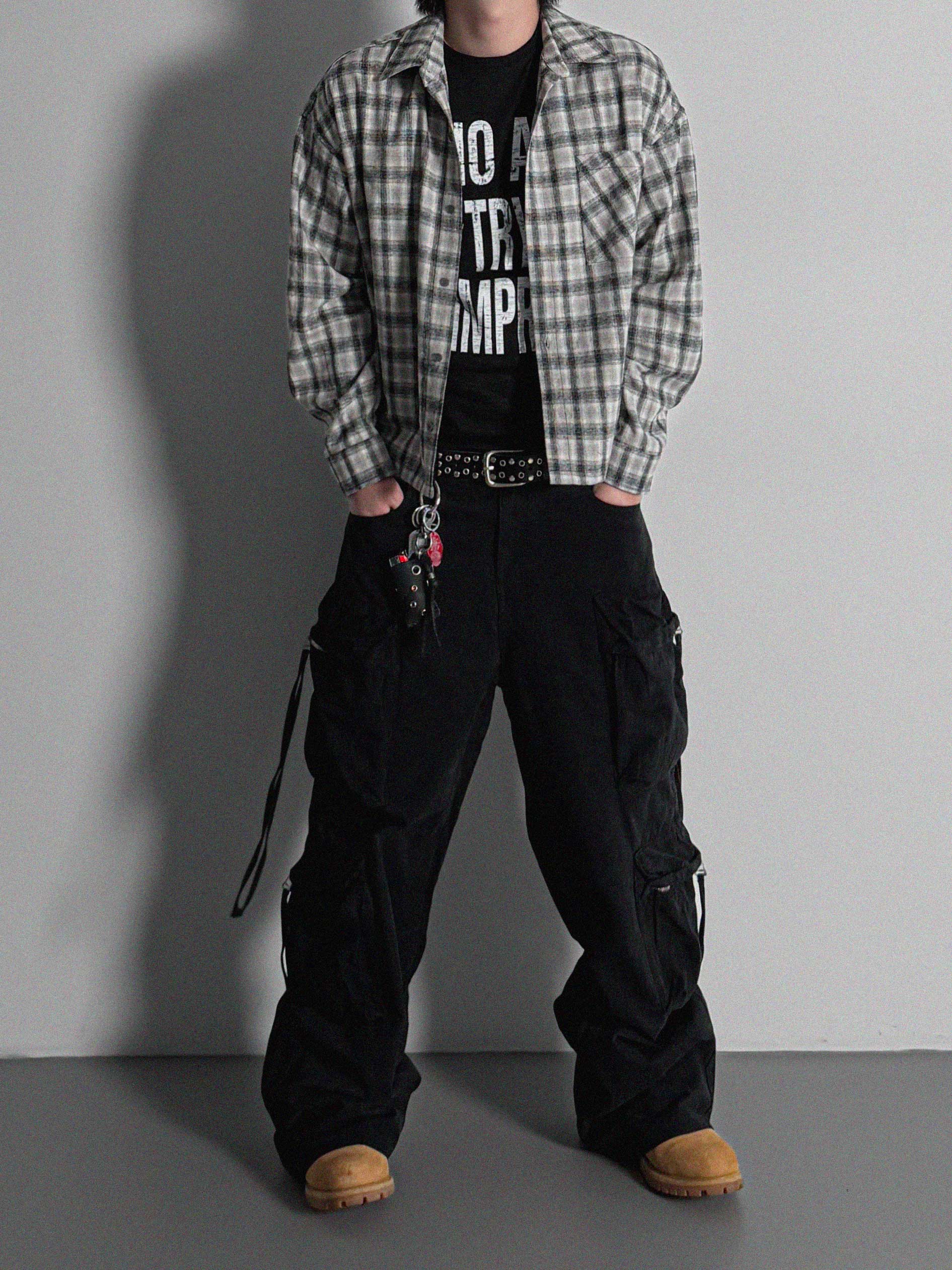 Opal crop check shirt