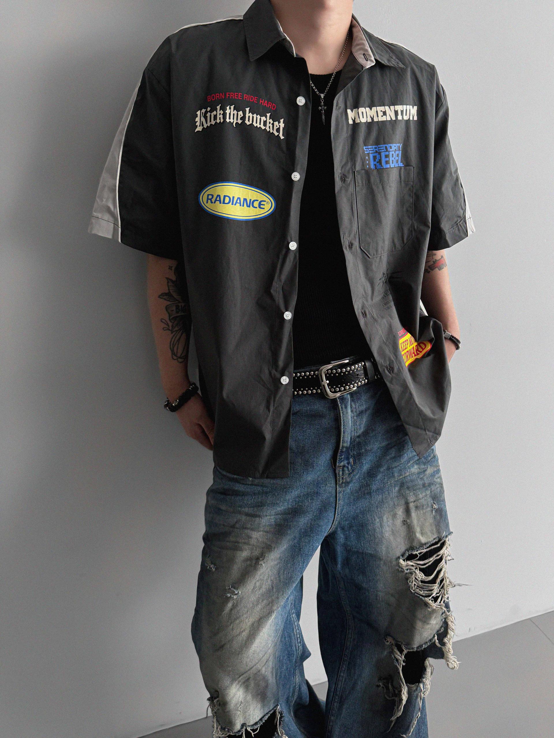 Mechanic over half shirt
