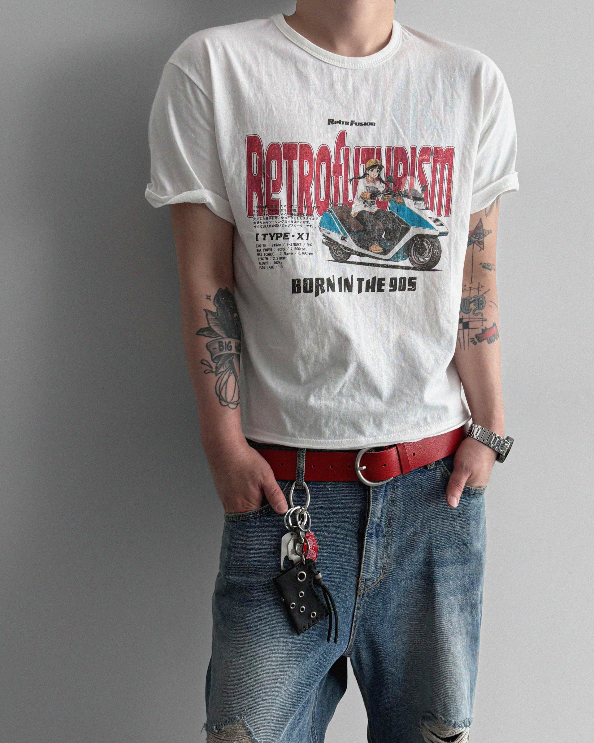 Fusion cutoff crop half t