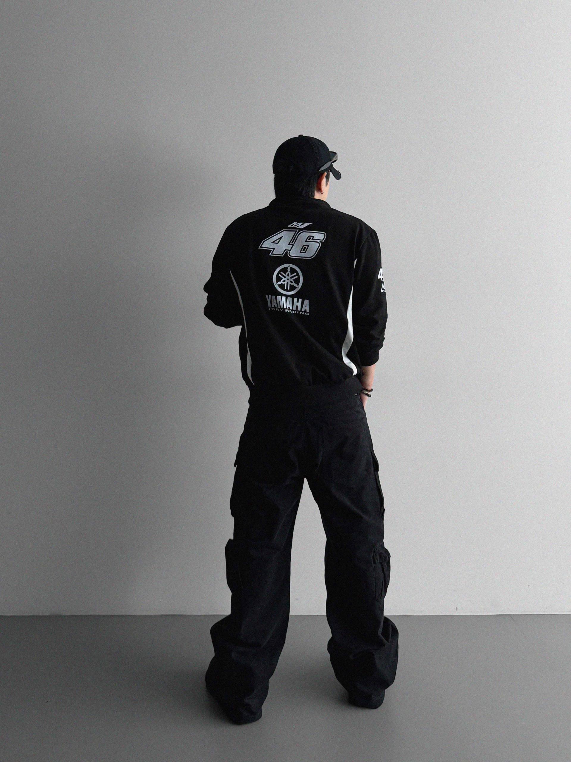 Racing print zip-up