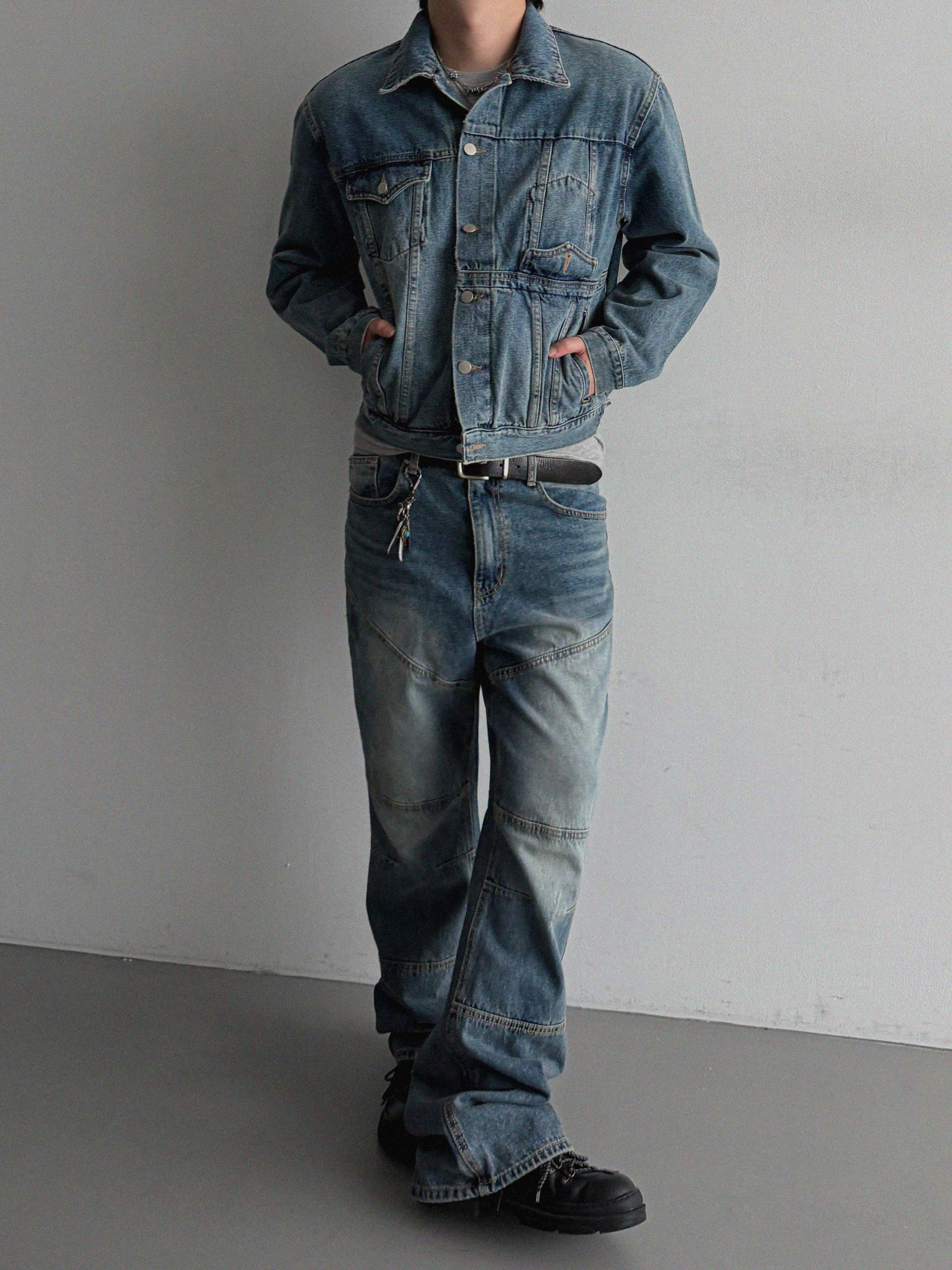Mabel reverse crop denim jacket