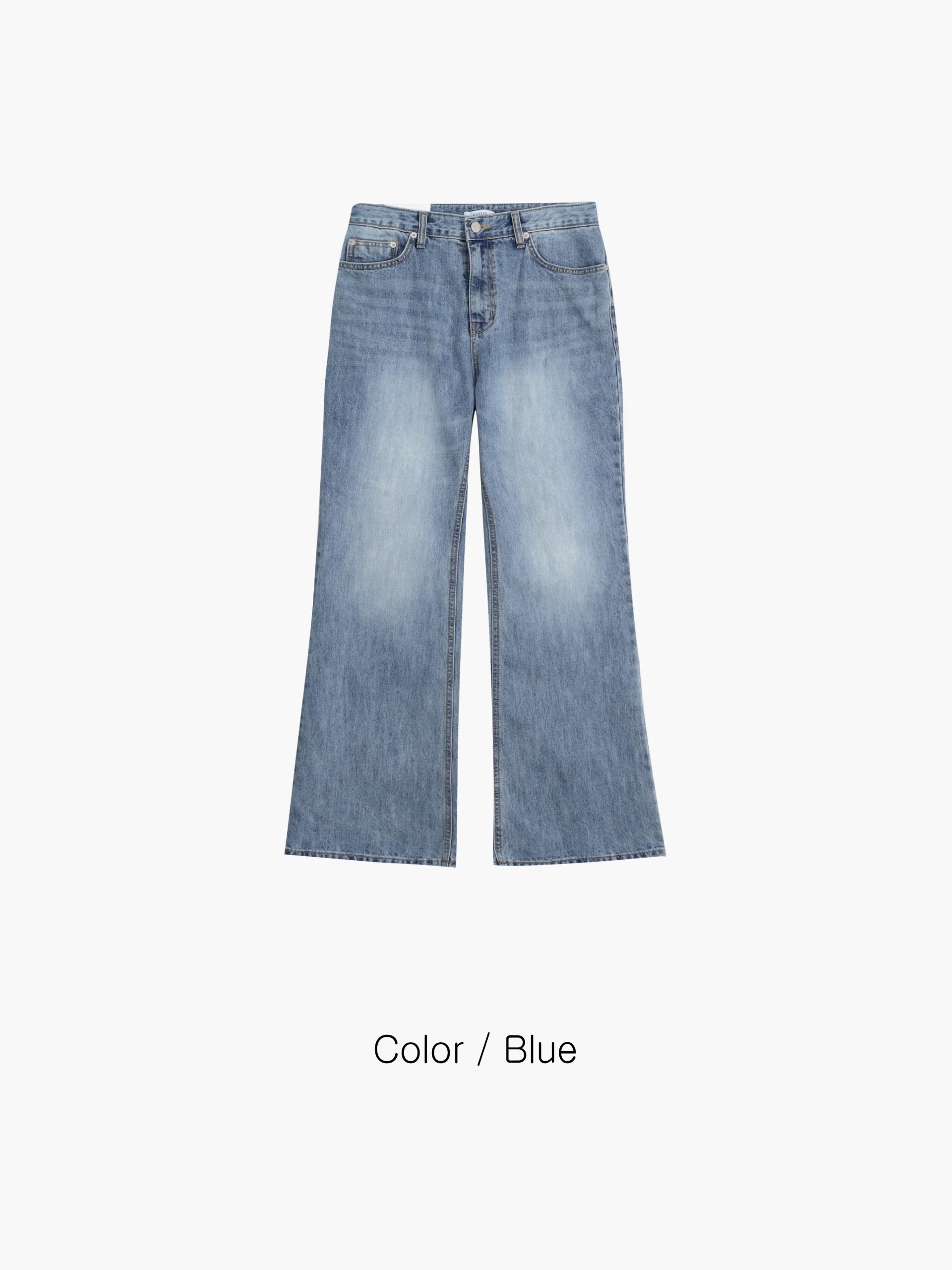 Graysh blue flared jeans