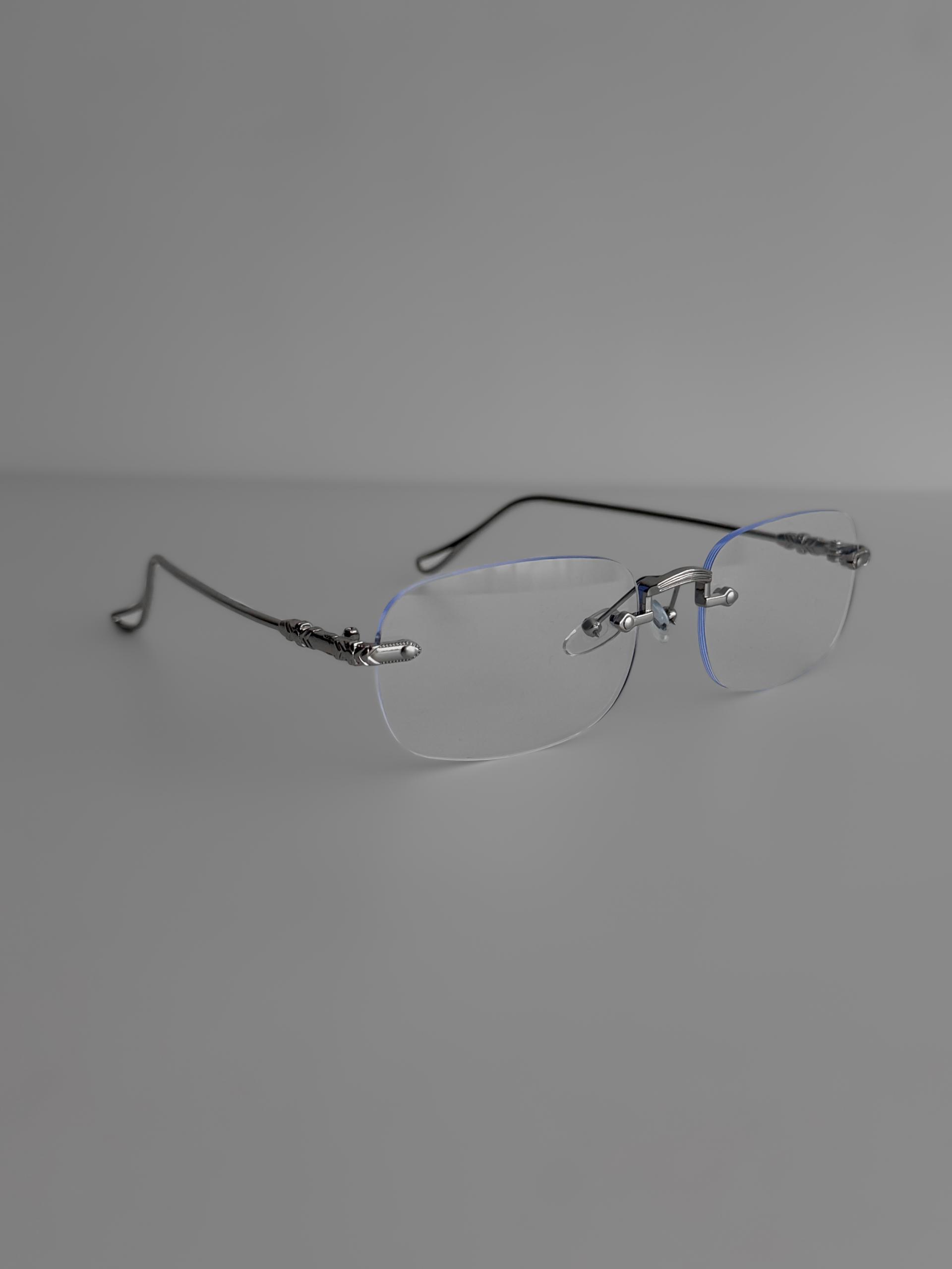 Viper metal rimless glasses