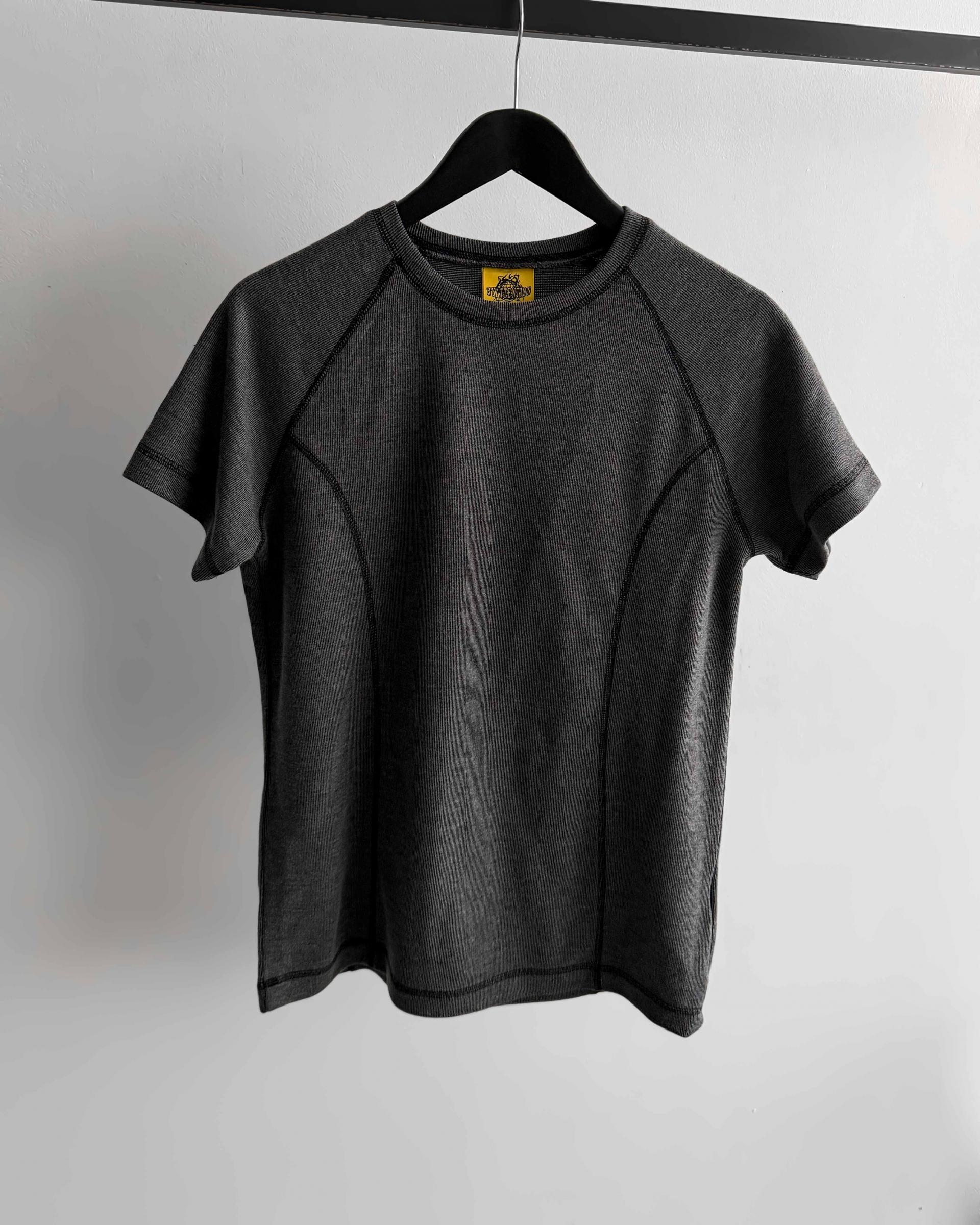 Slim stitch muscle half t