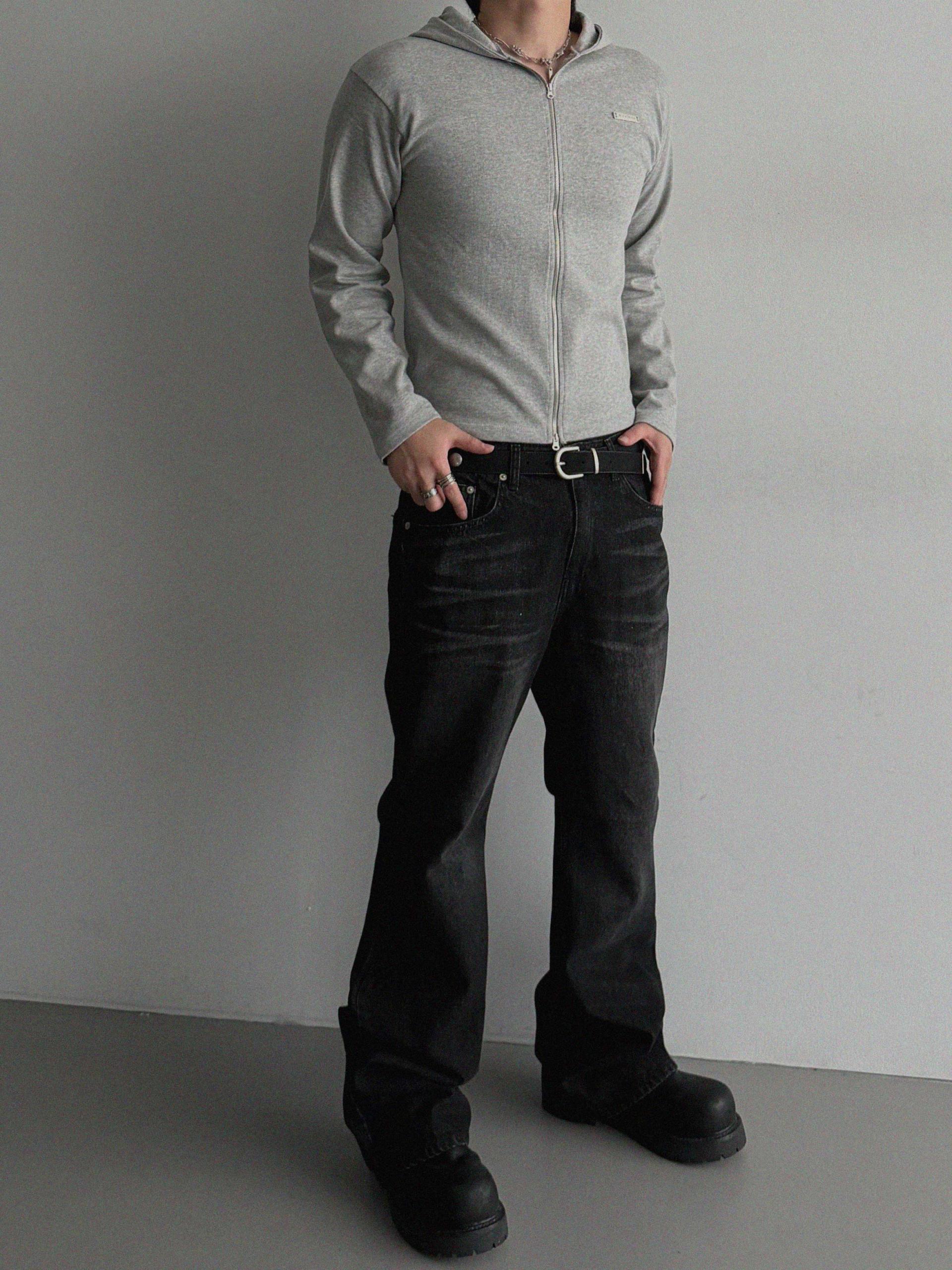 Aether pendant slim hood zip-up