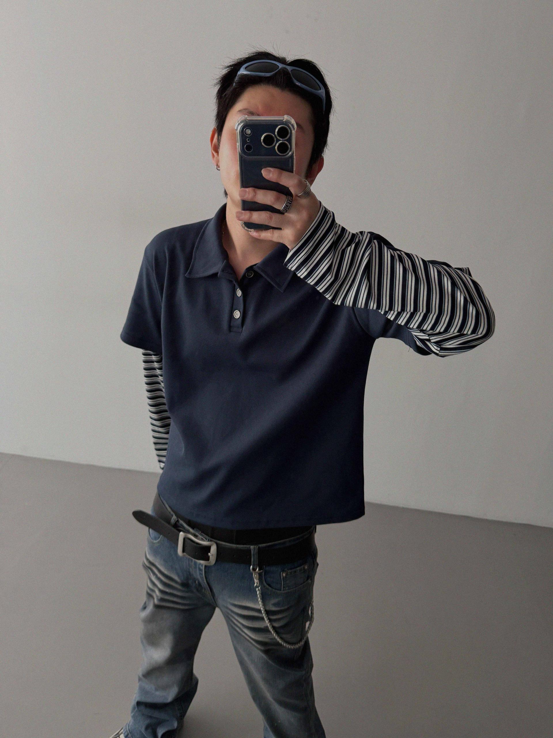 Shadow layered crop PK t