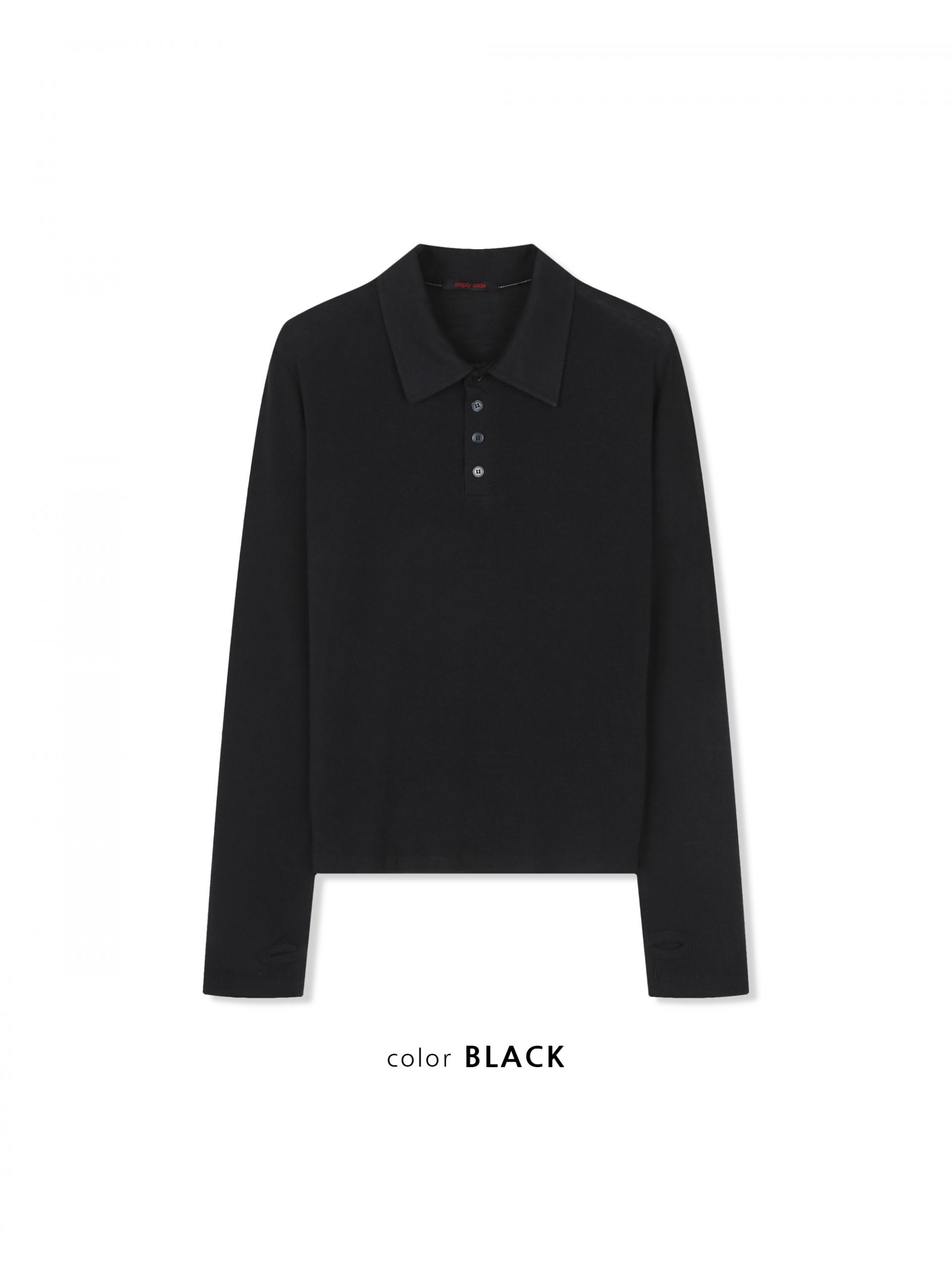 Blank slim warmer collar t