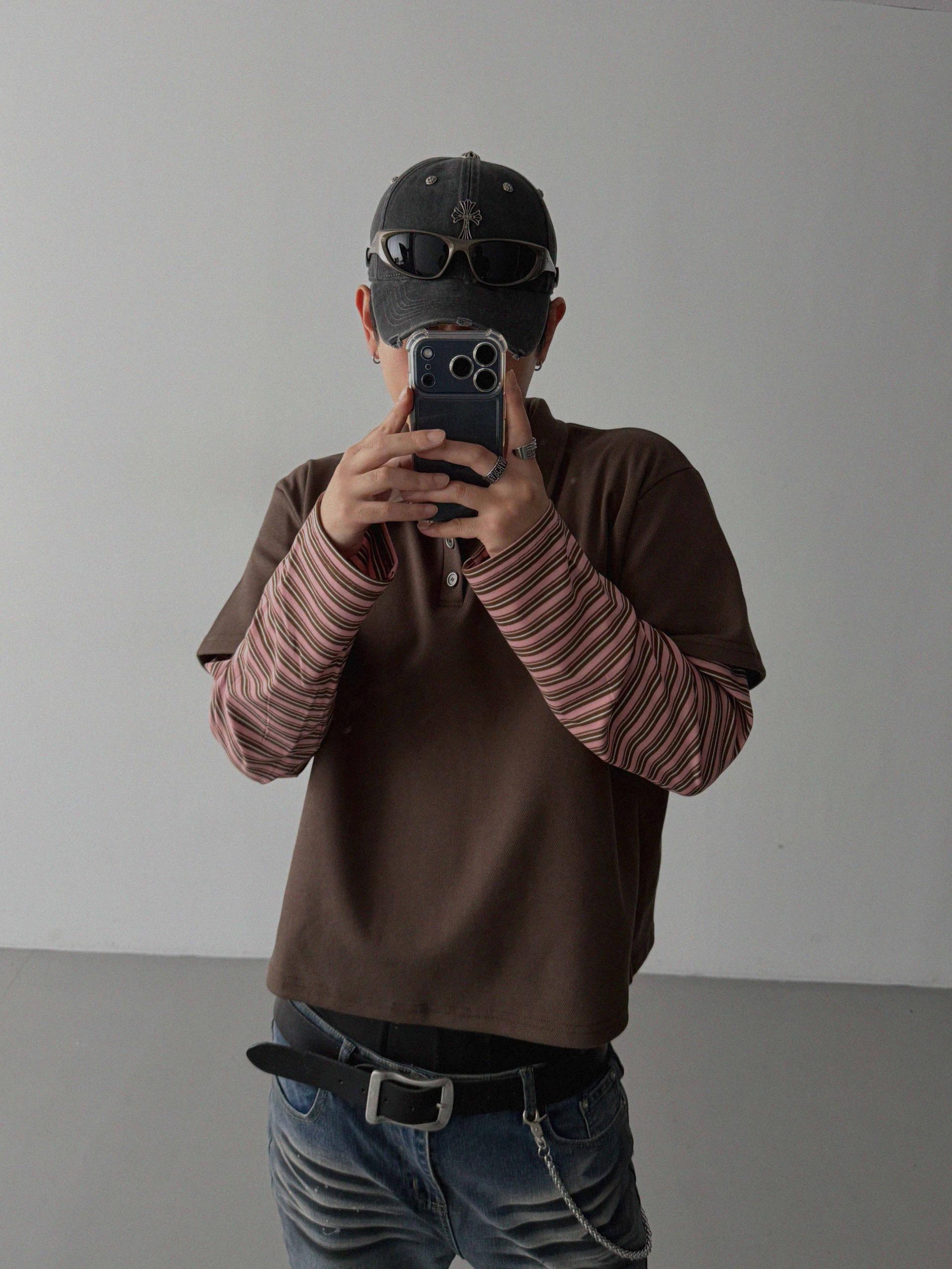 Shadow layered crop PK t