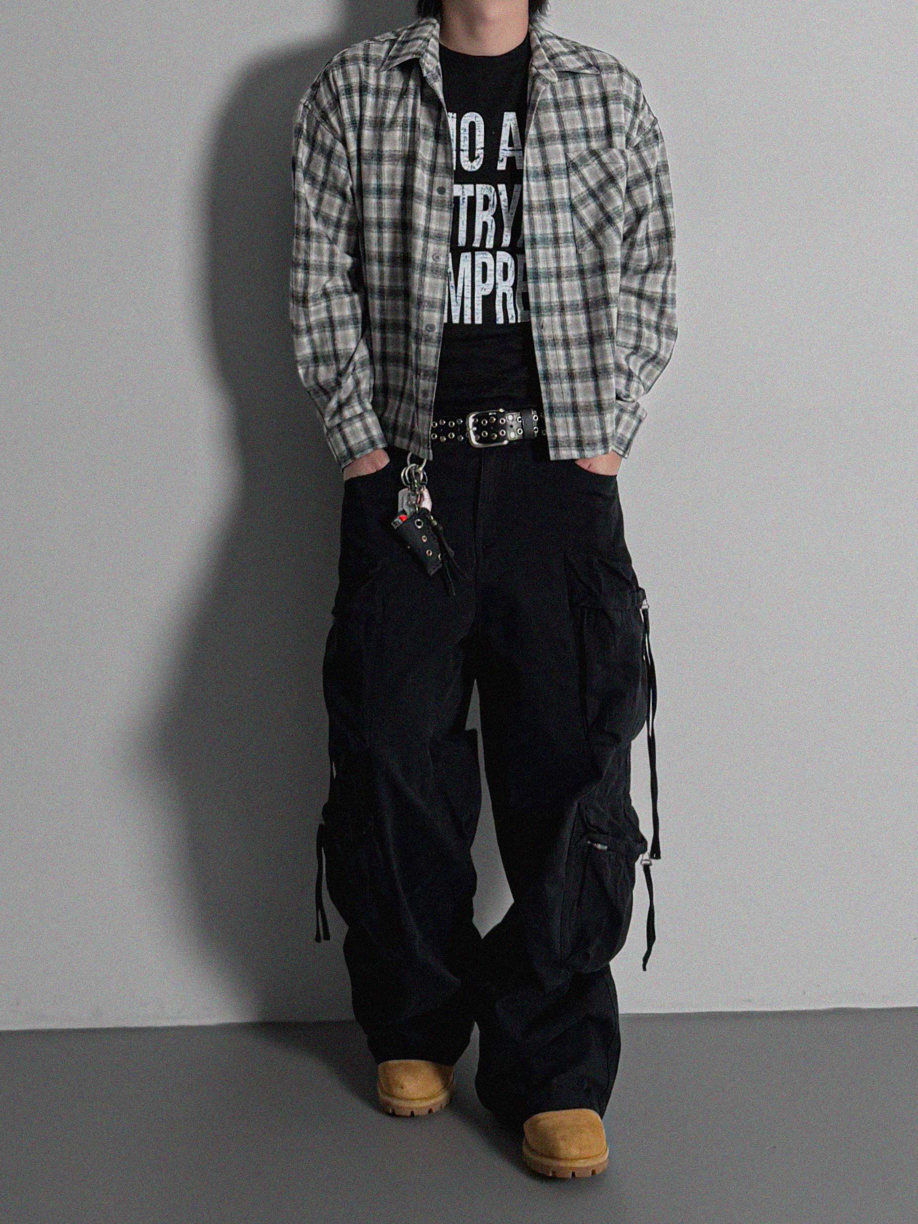 Opal crop check shirt