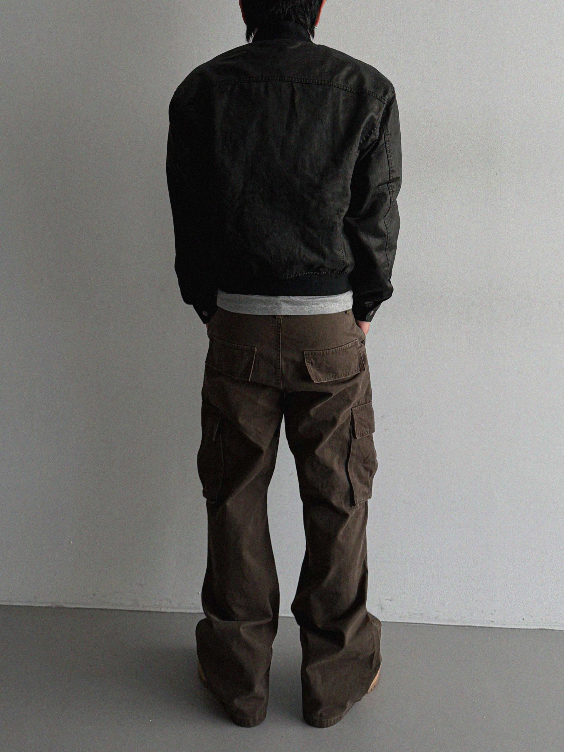 Flare deep dyed cargo pants